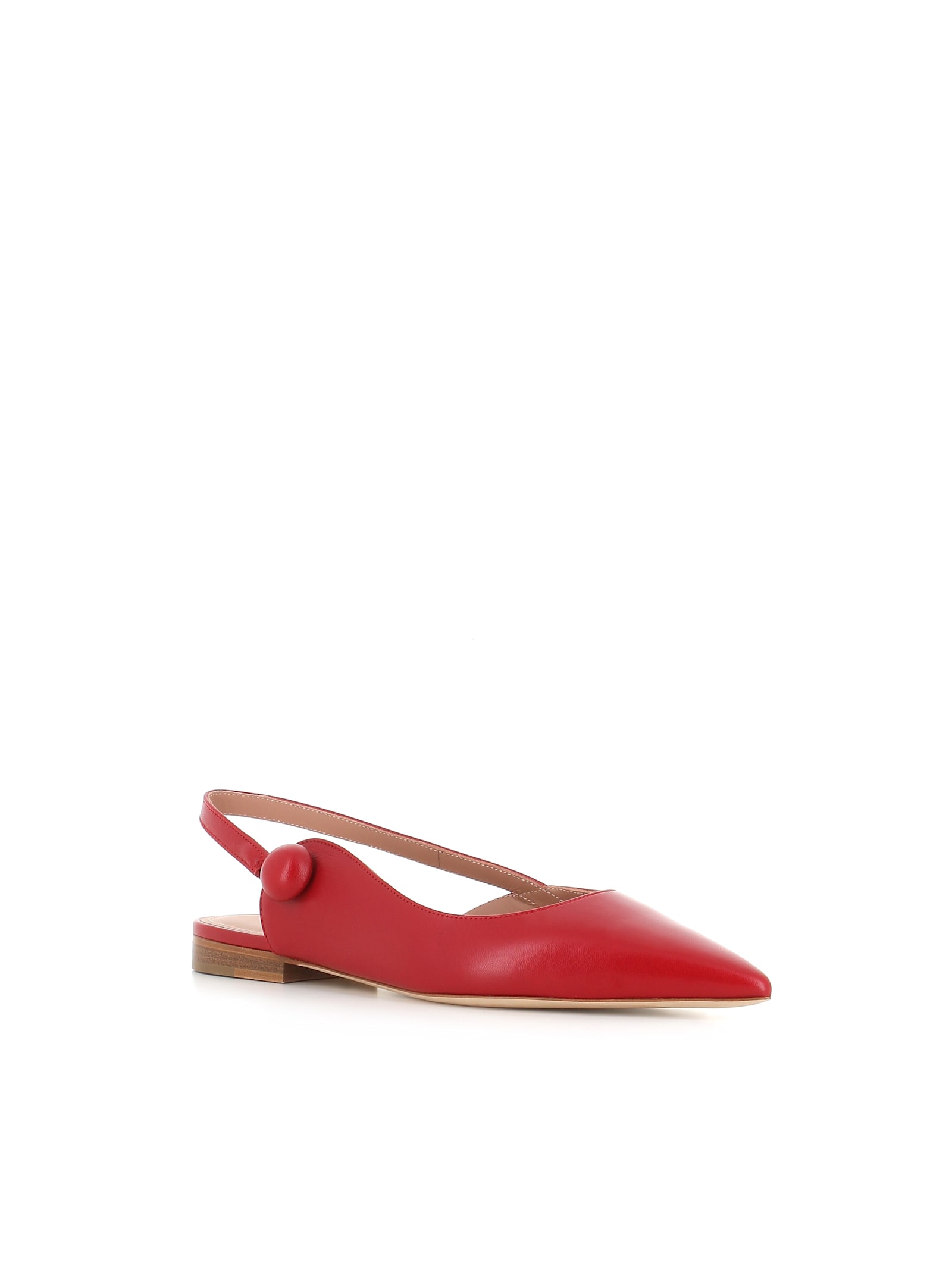 Malone Souliers Ballerina Palmer 10-4 In Carmin Red