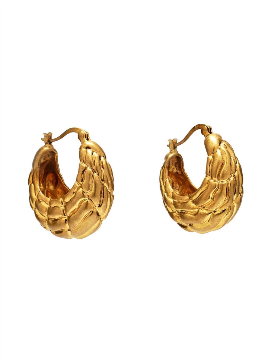 Cult Gaia Gold Brass Plated Earrings In Gold