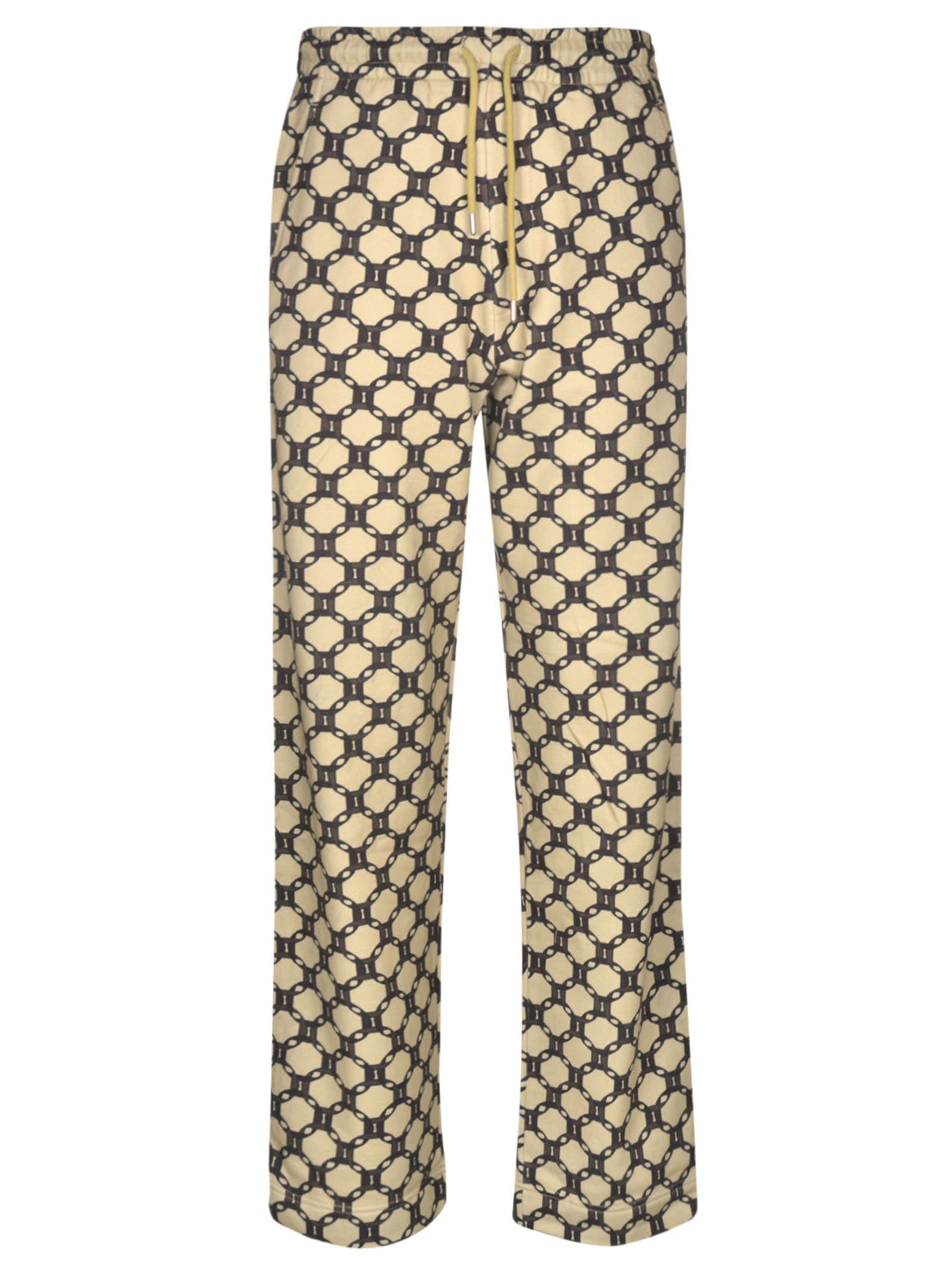 Click to view more detailed imagery on our partner's website Dries Van Noten Long Length Printed Trousers In Ecru