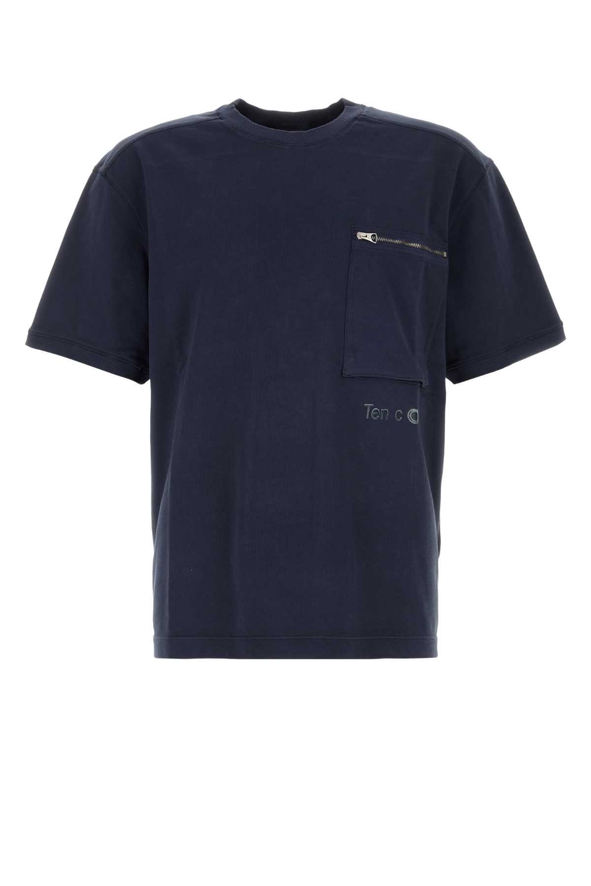 Navy Blue Cotton T-shirt