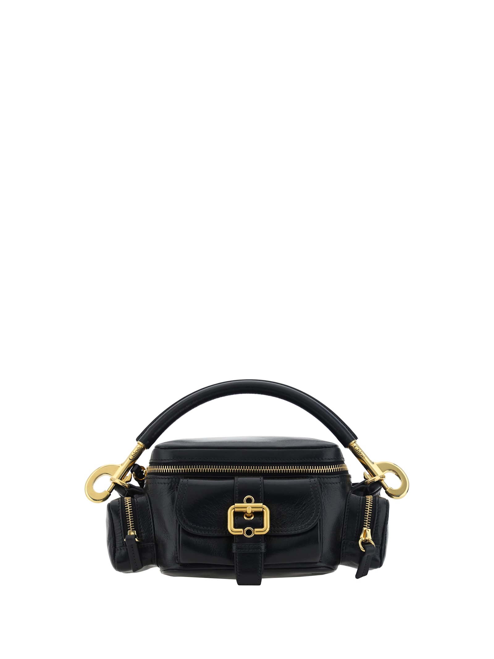 Shop Chloé Camera Handbag In Black