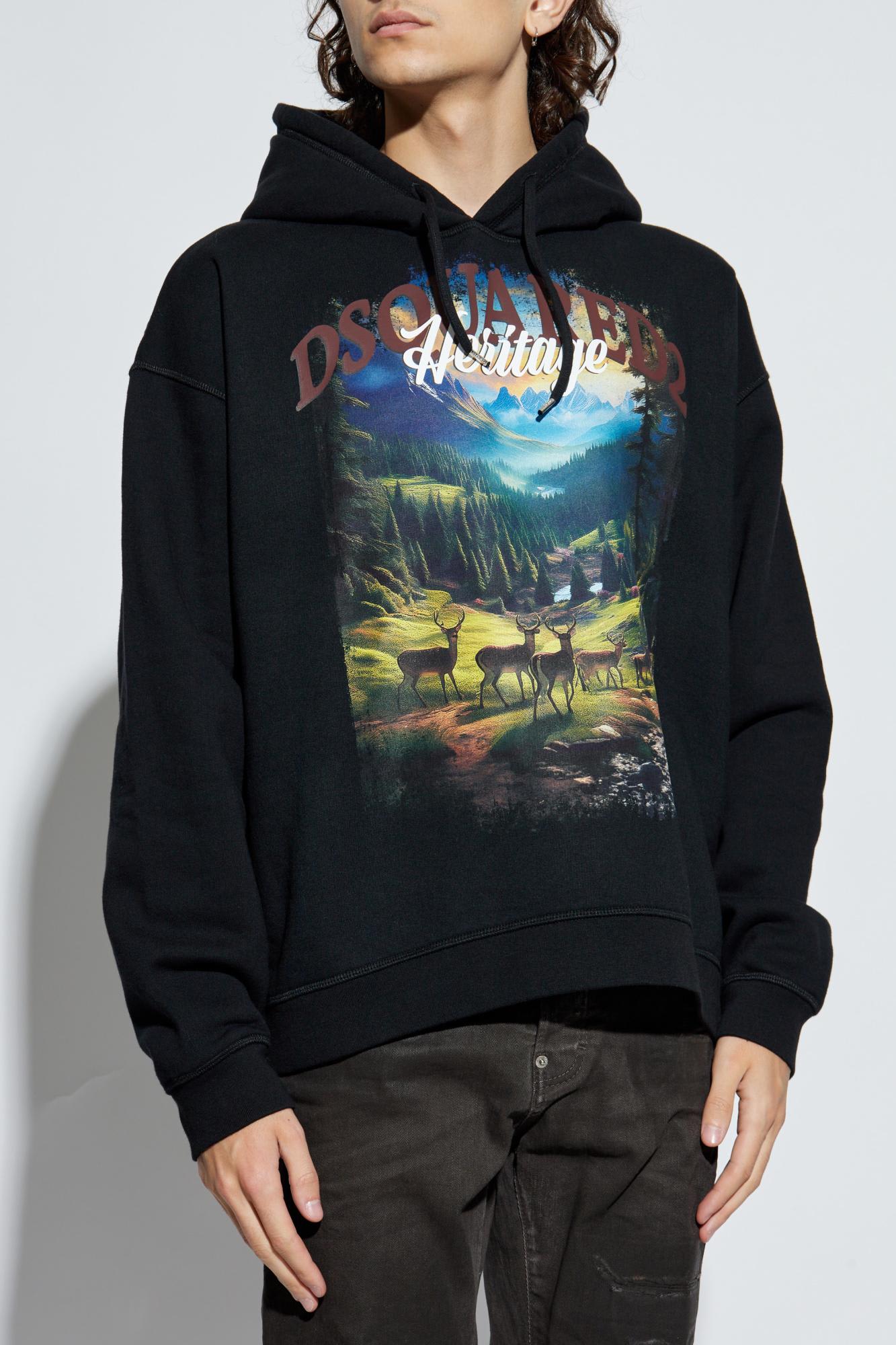 Dsquared2 Sweatshirt With Logo In Black