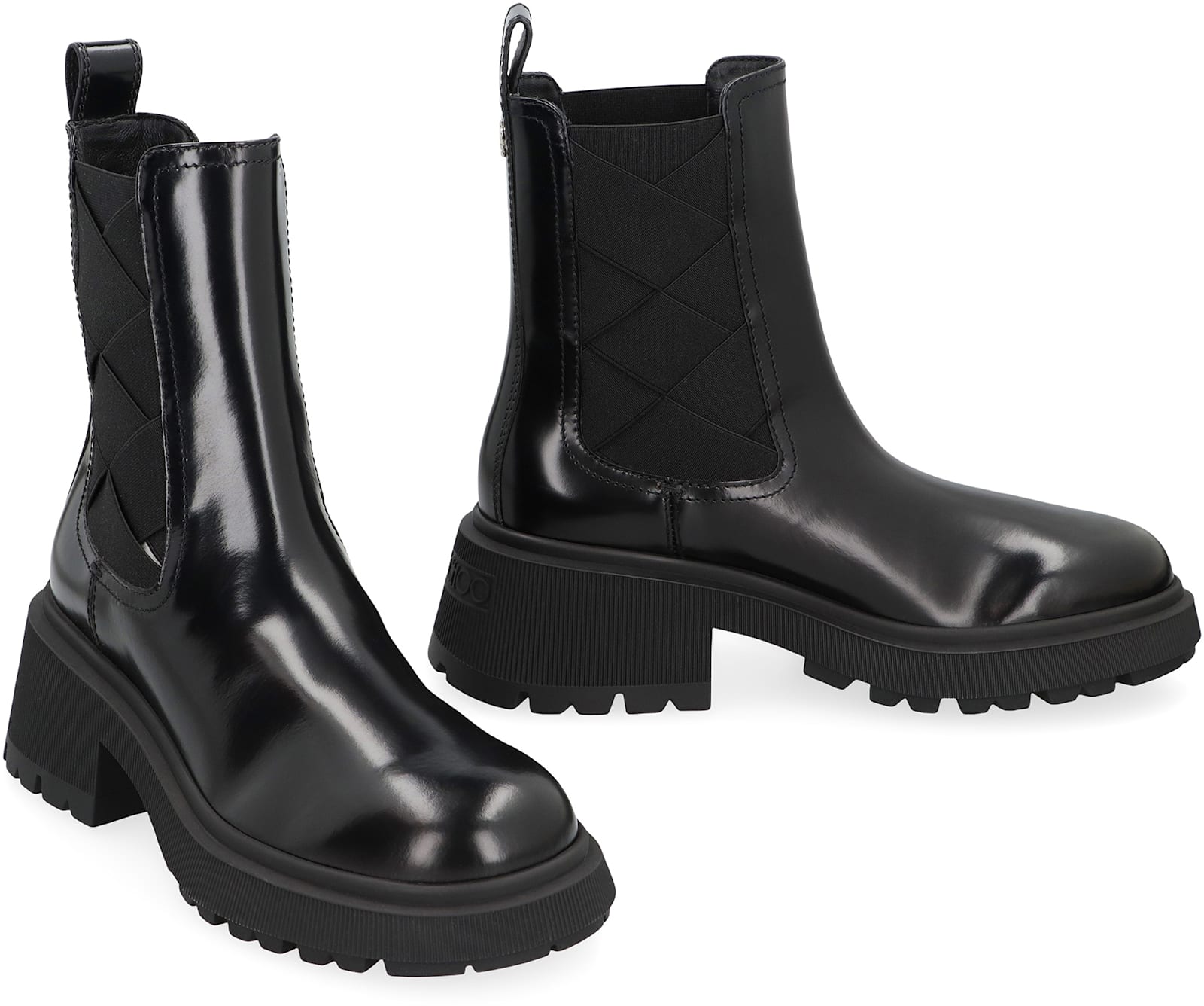 Jimmy Choo Louri Ankle Boots In Leather In Black