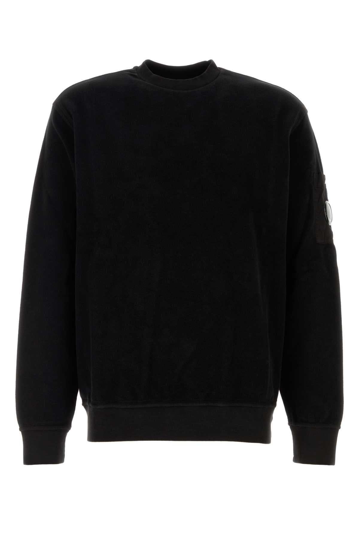 C.P. COMPANY BLACK COTTON SWEATSHIRT 