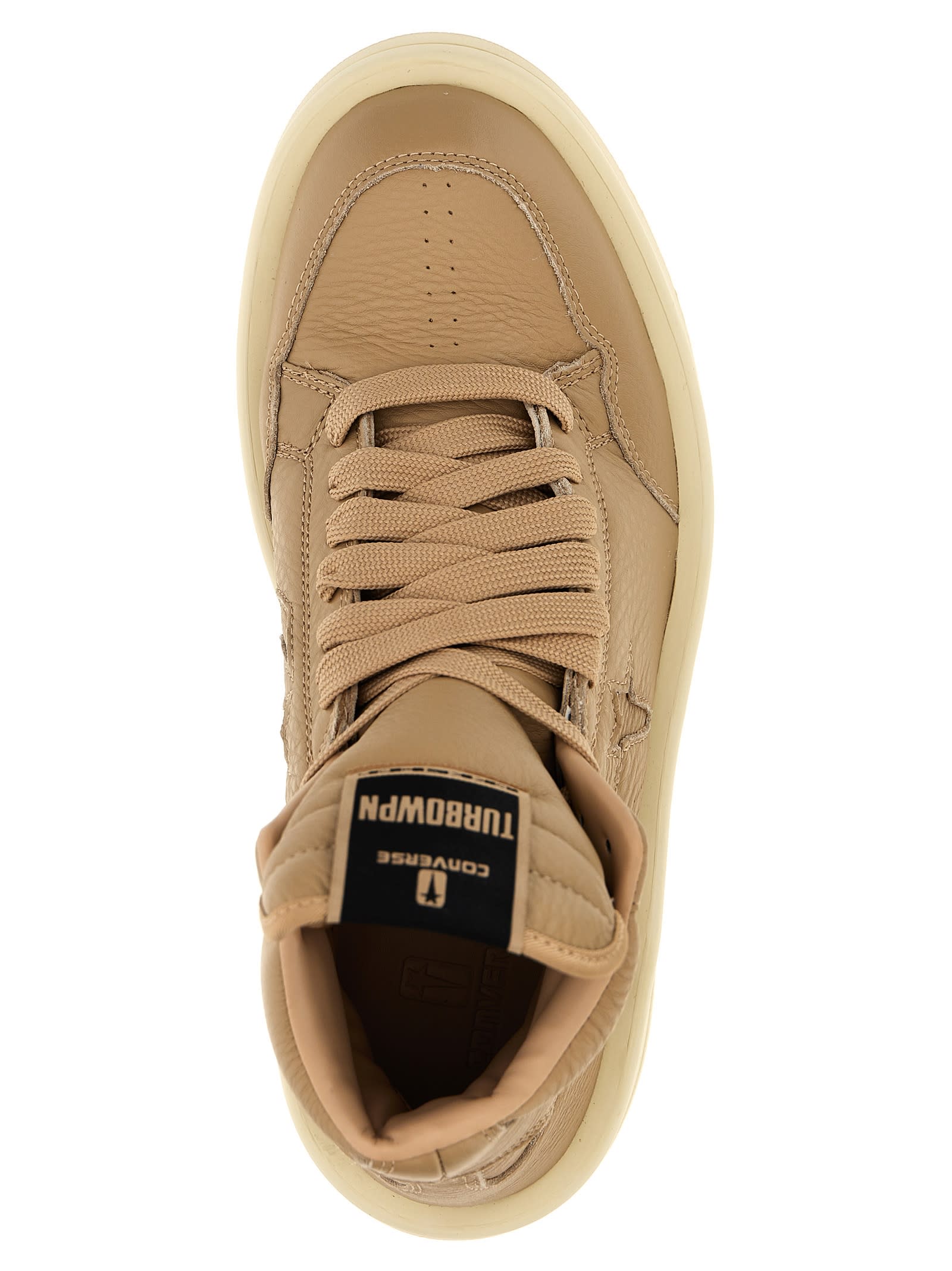 Shop Drkshdw X Converse Turbowpn Sneakers In Beige