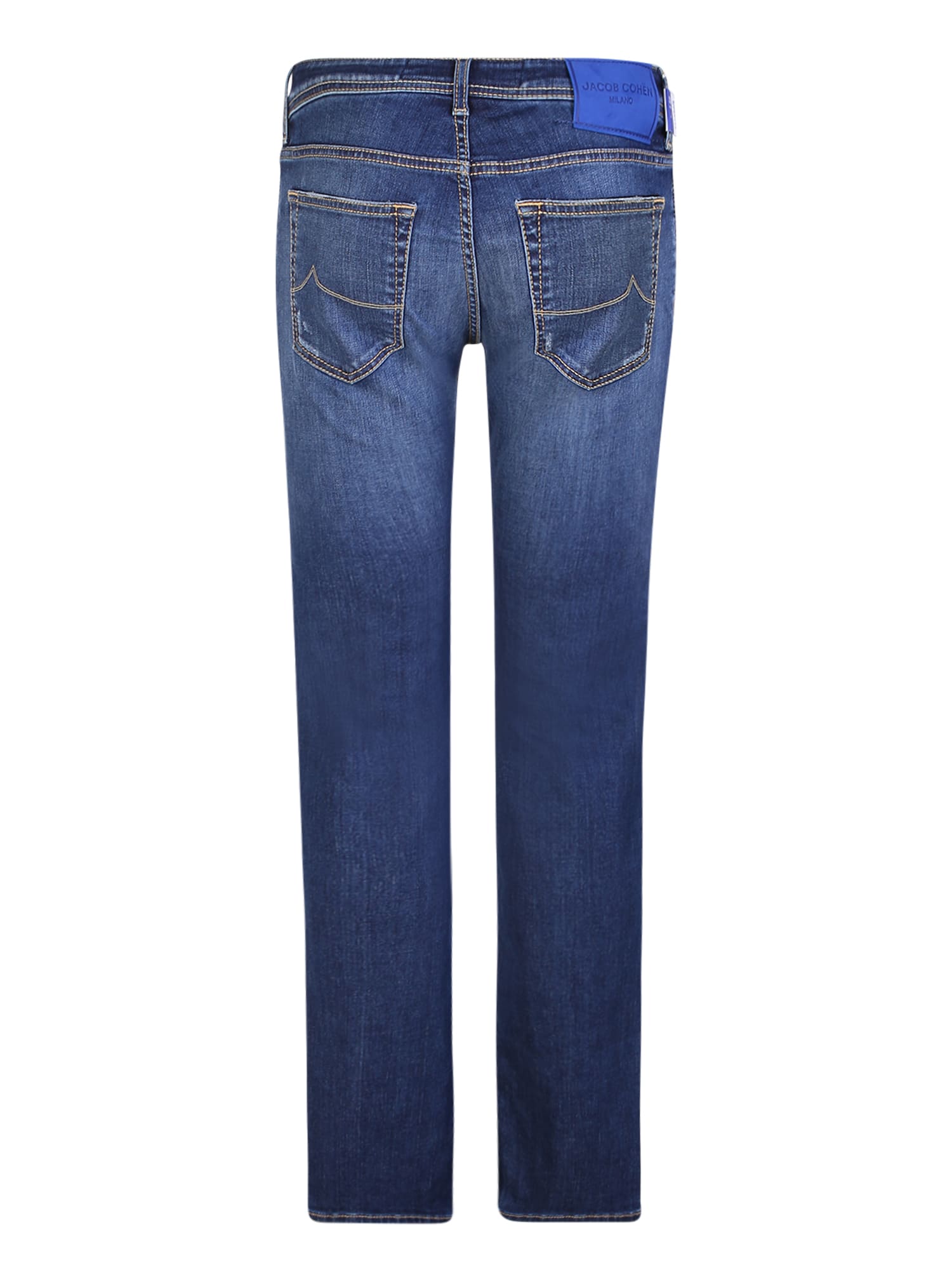 Shop Jacob Cohen Slim Cut Blue Jeans