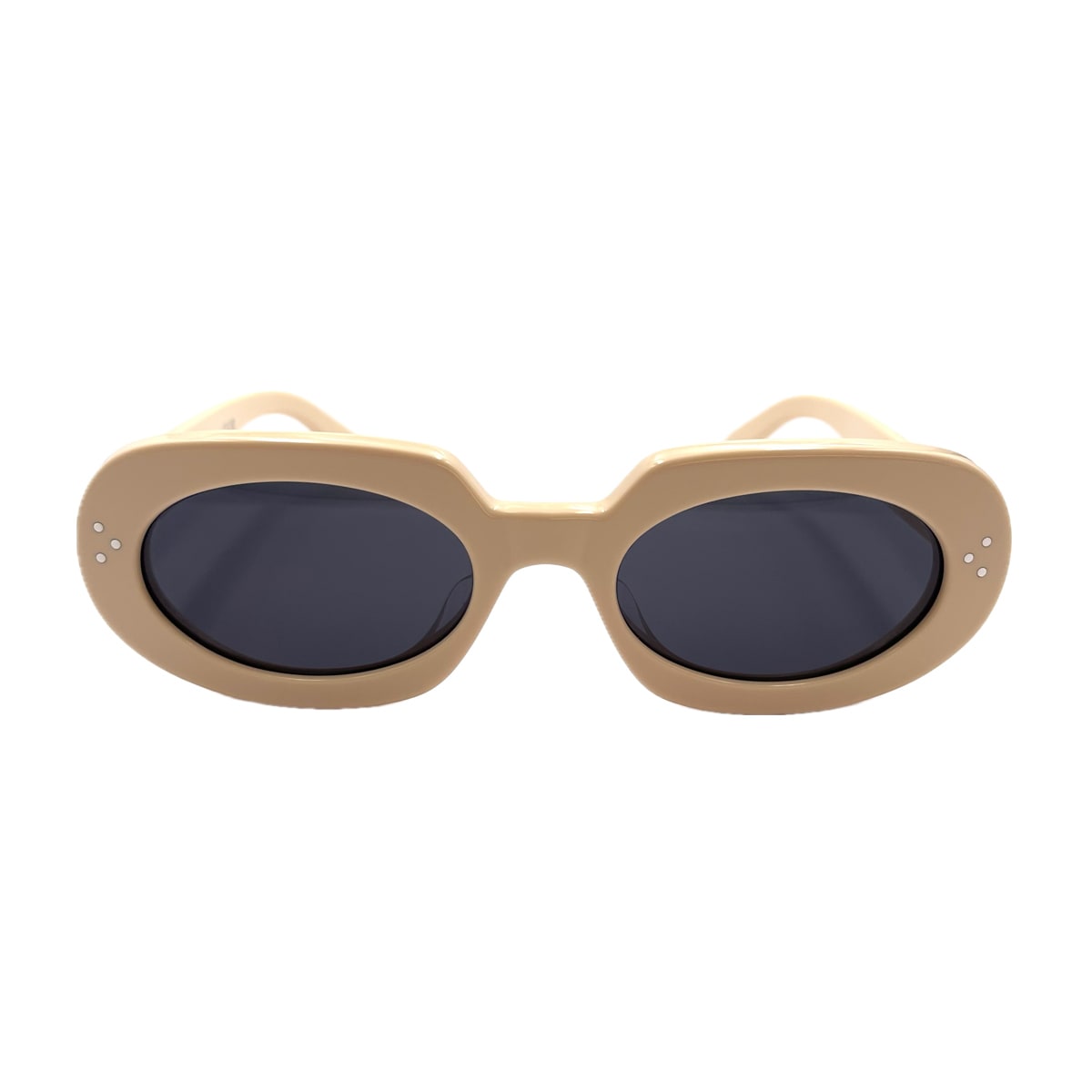 Celine Cl40276u Bold 3 Dots 25a Sunglasses In Avorio