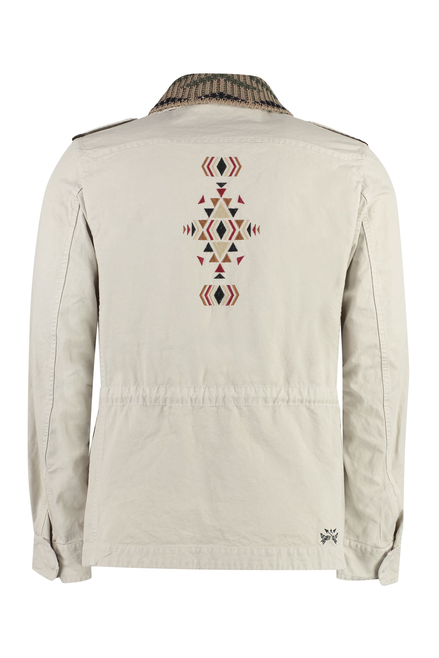 Shop Bazar Deluxe Durango Unlined Cotton Jacket In Beige