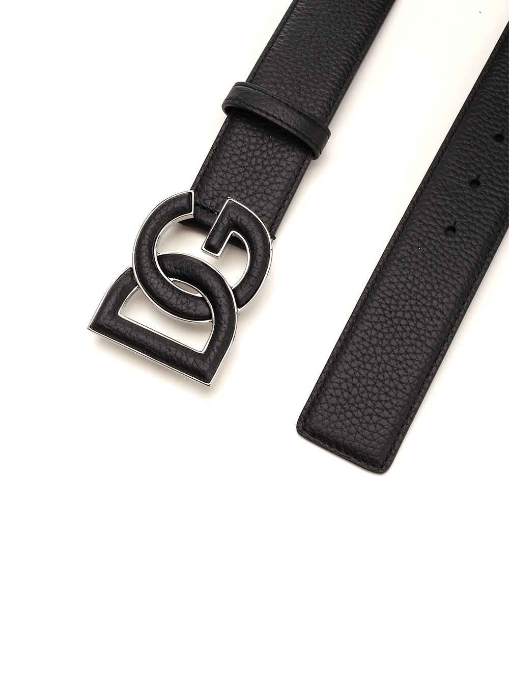 Shop Dolce & Gabbana Leather Belt In Black