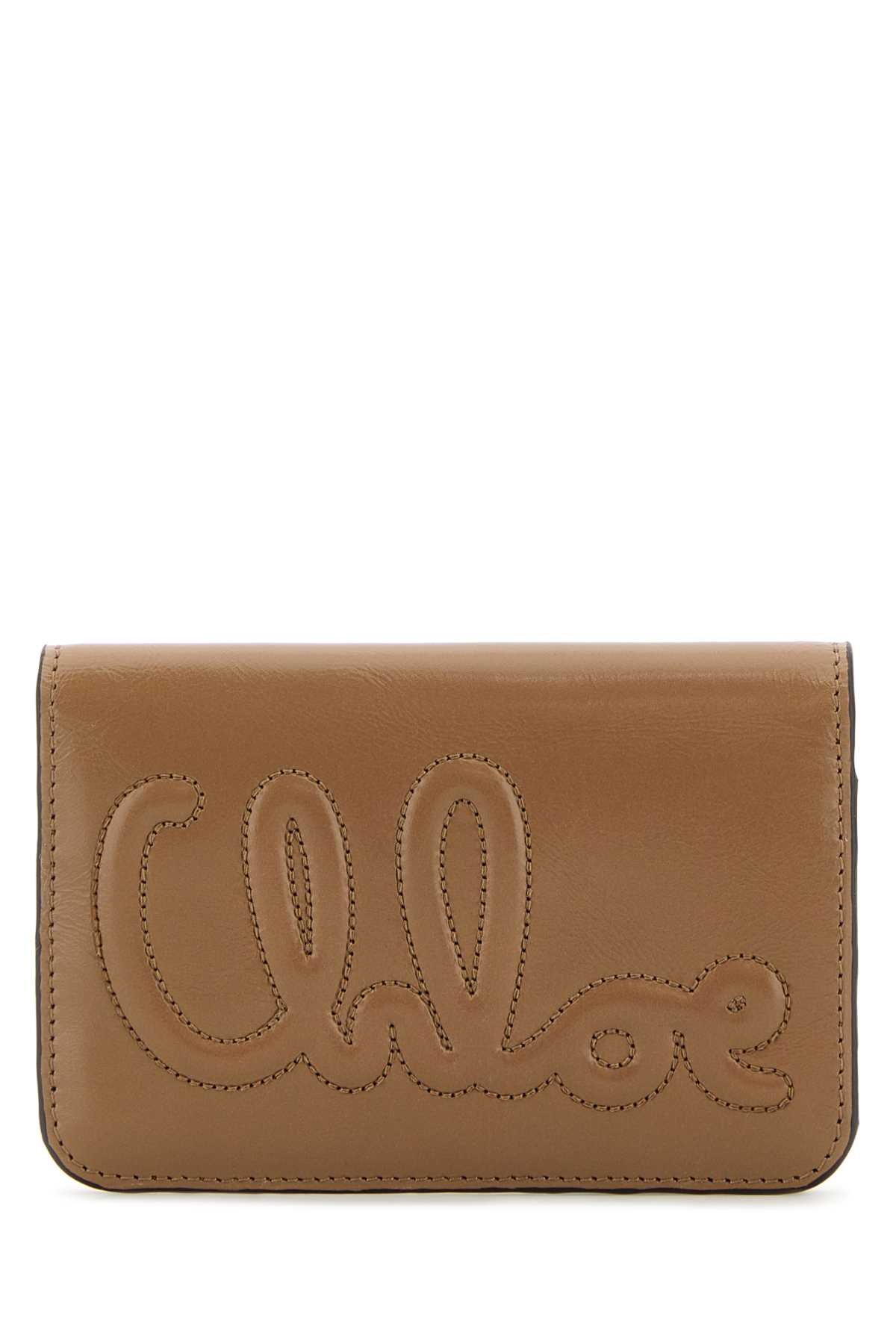 Chloé Antiqued Pink Leather Wallet