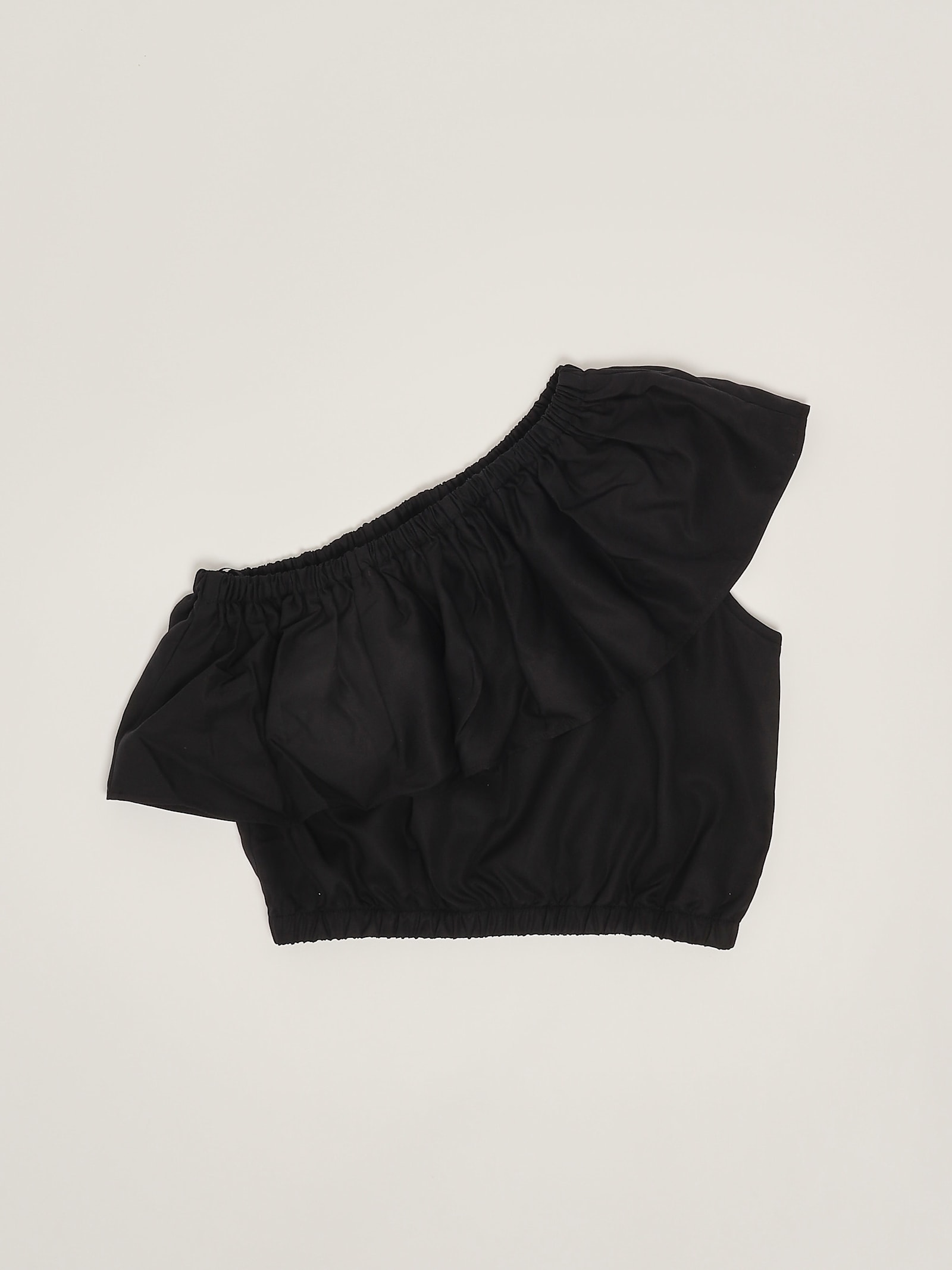 Twinset One-shoulder Top In Nero