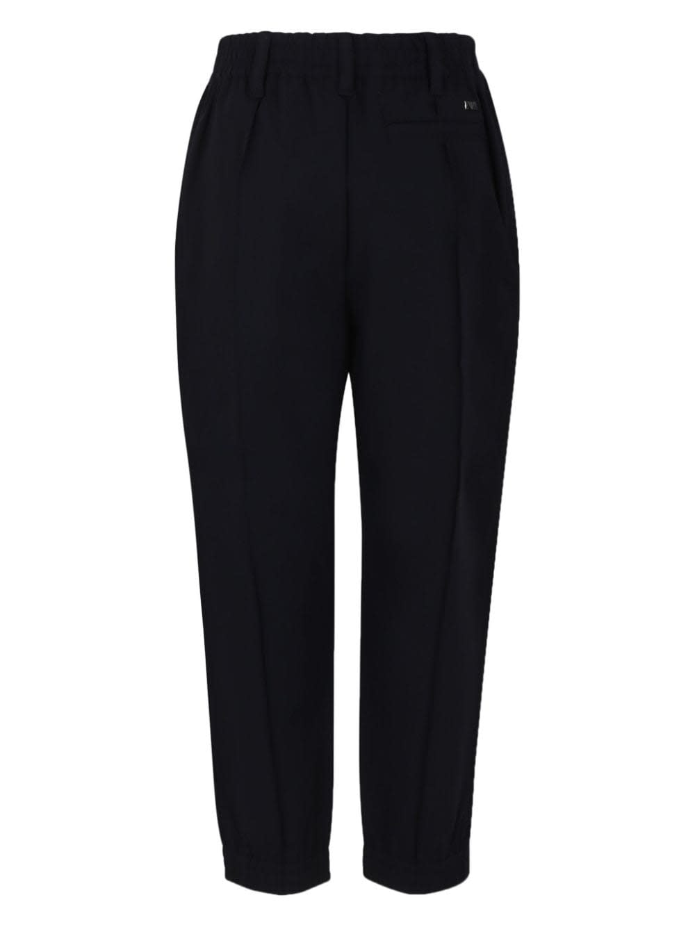 Emporio Armani Blue Trousers For Boy With Eagle In Blue