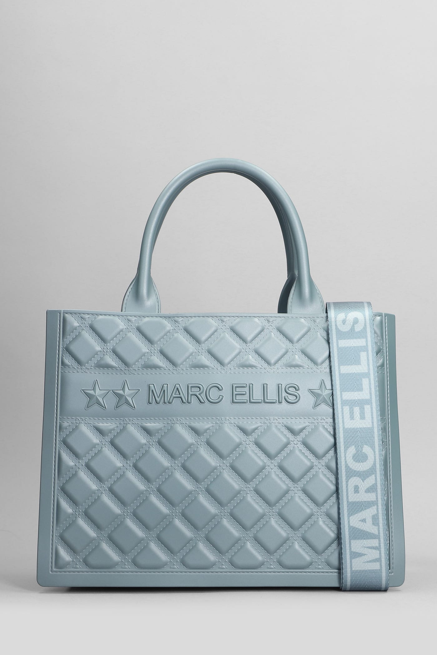 Marc Ellis Flat Buby M Hand Bag In Petroleum Pvc In Blue