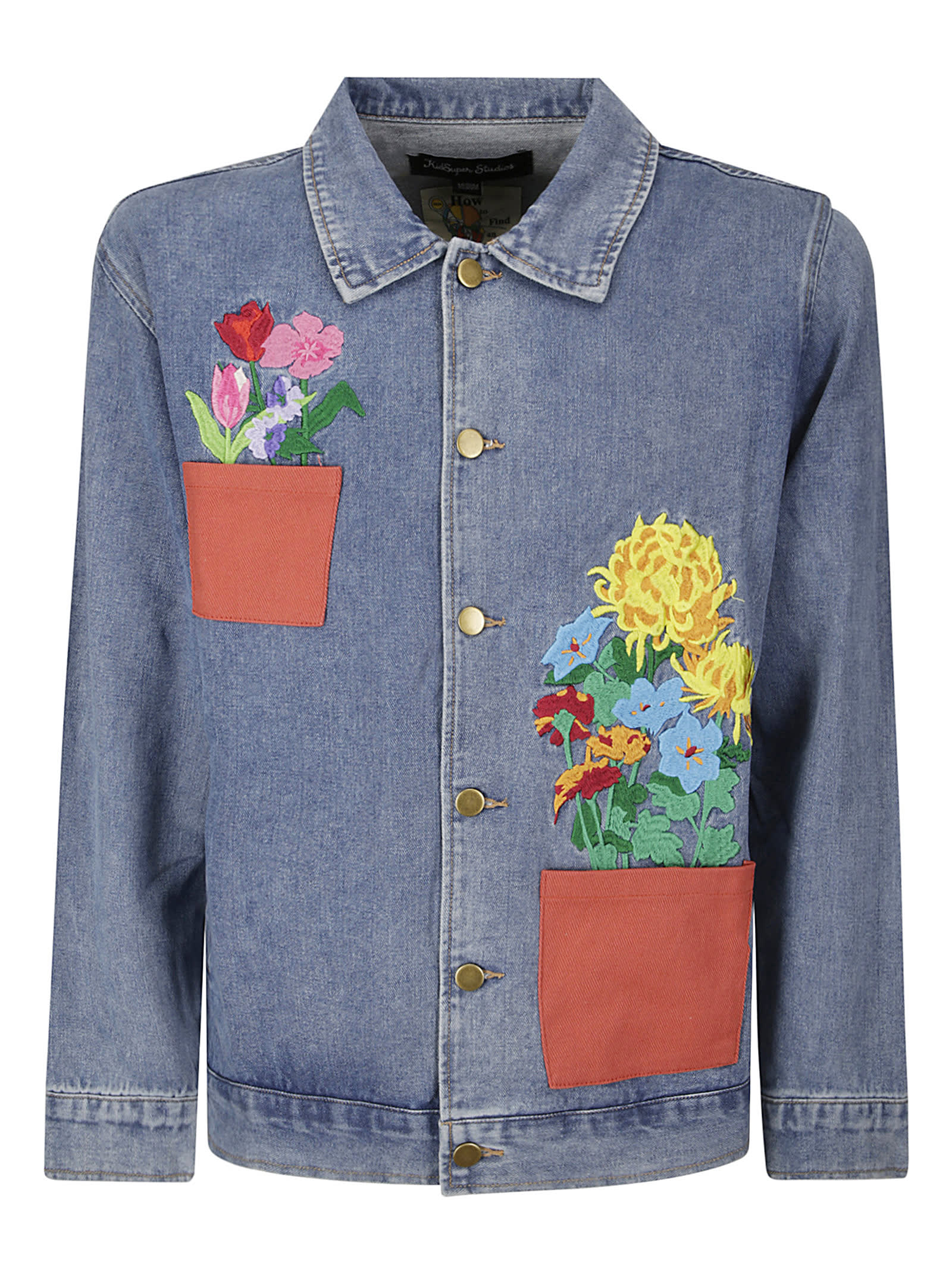 Flower Pots Denim Jacket