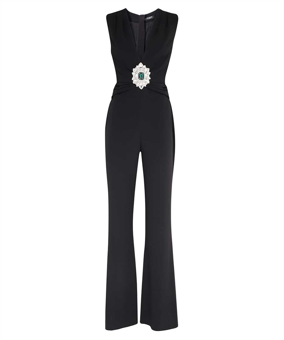 Balmain Long Jumpsuite In Black