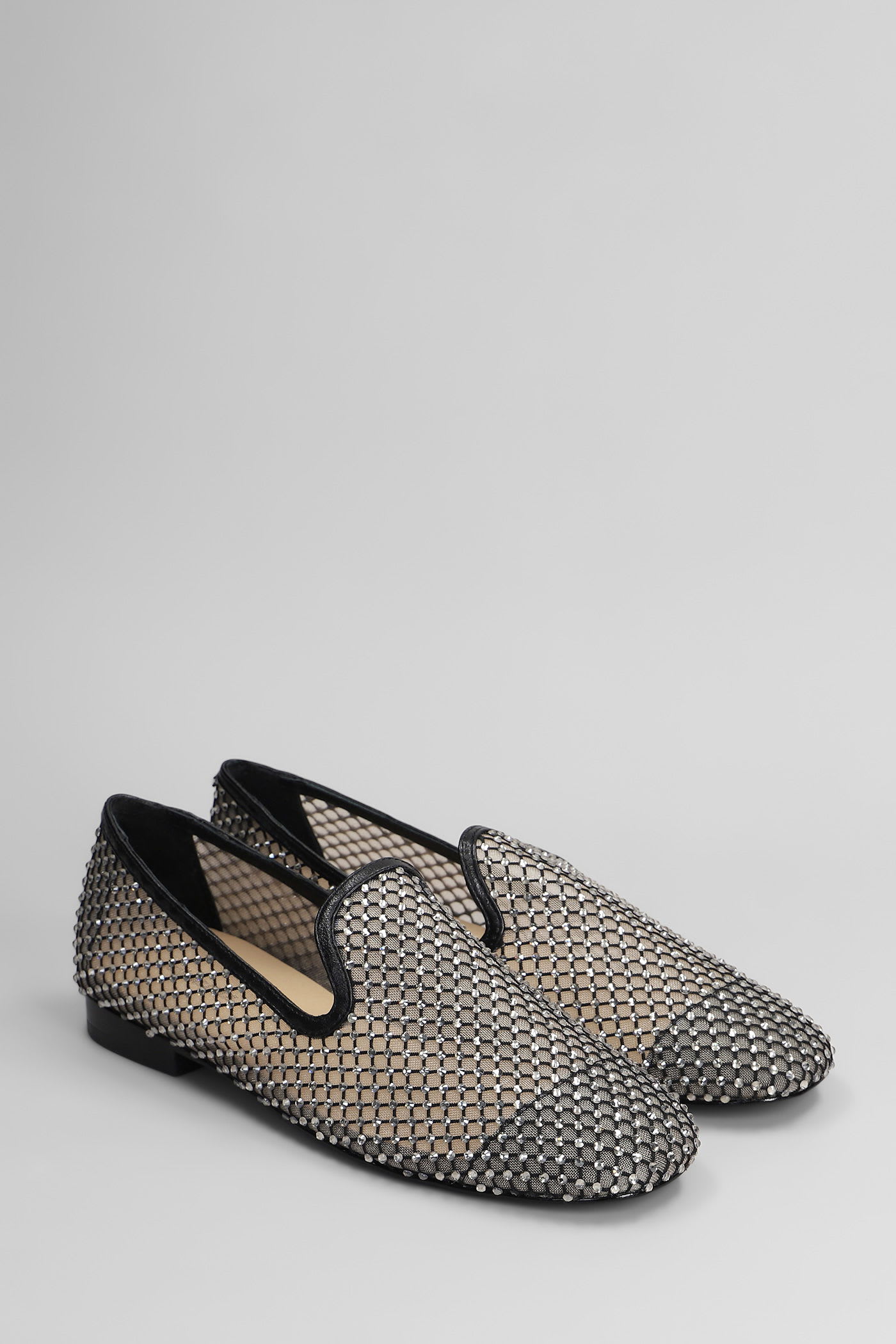 Lola Cruz Tylin Loafers In Black Leather In Black