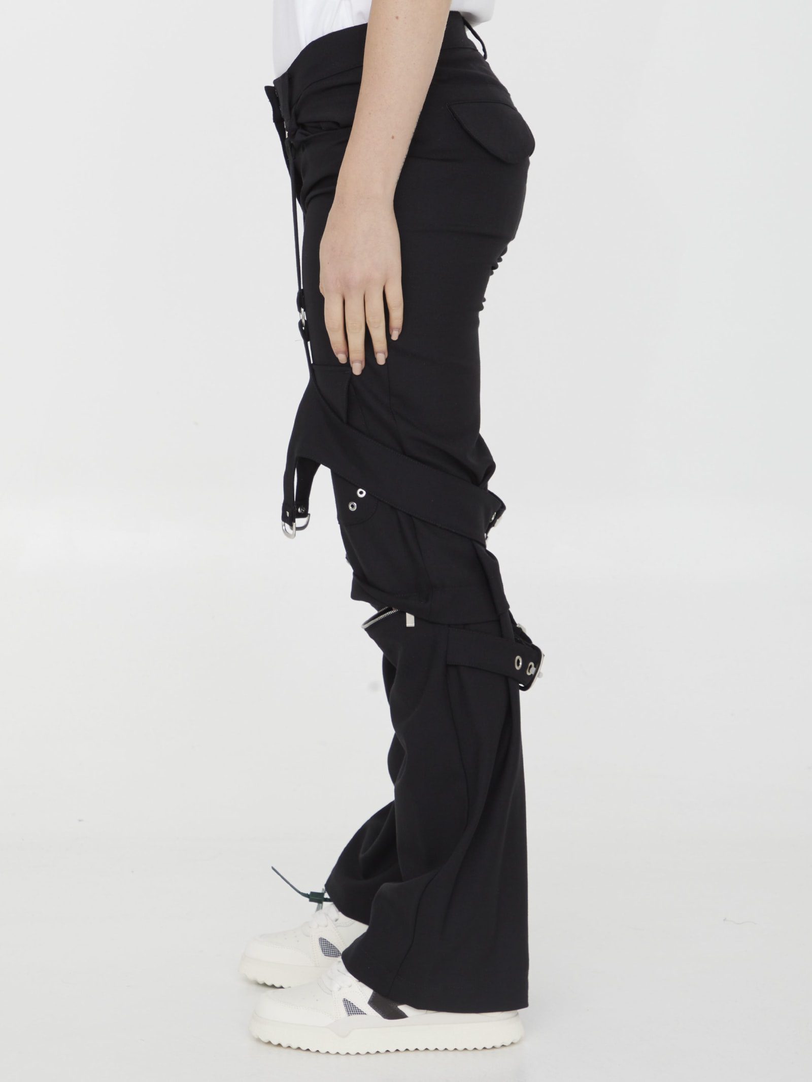 Shop Off-white Cargo Pants In Black