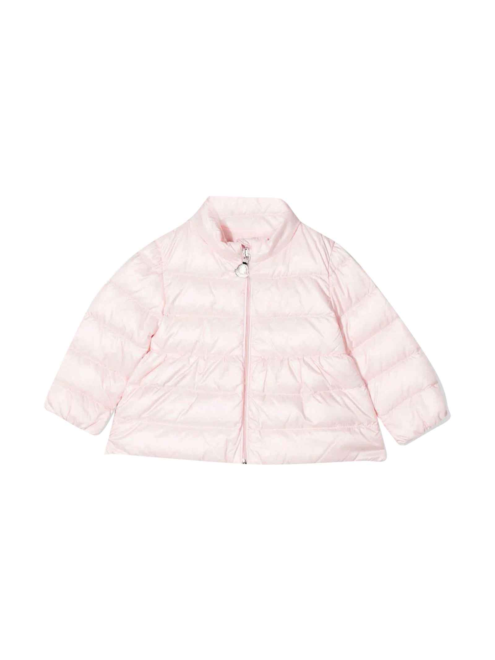 Moncler Enfant Baby Girl Pink Down Jacket