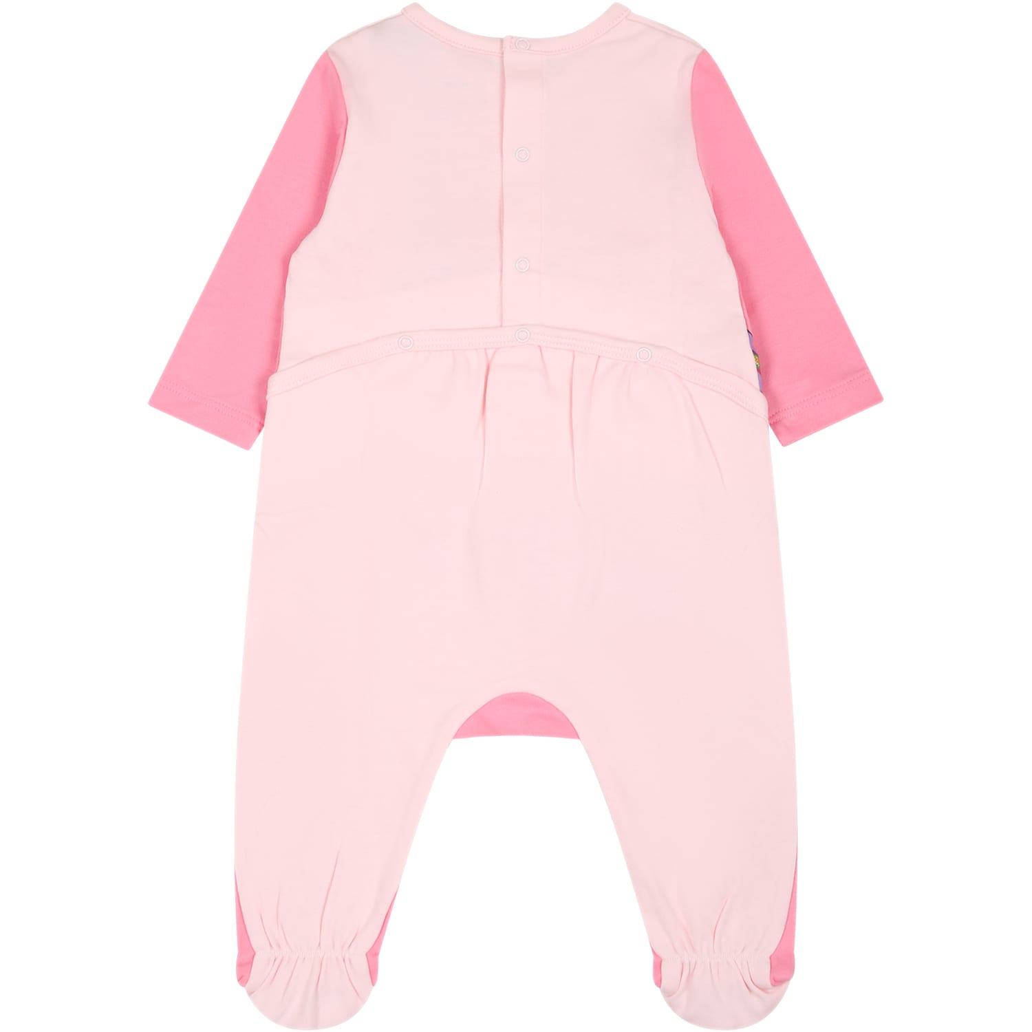 Shop Little Marc Jacobs Pink Set For Baby Girl With Logo In Rosa