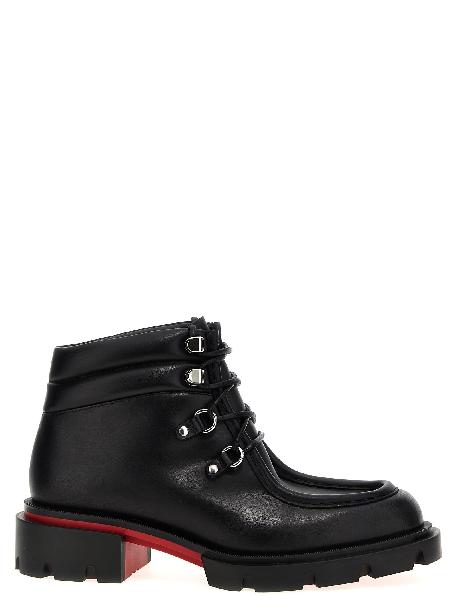 Shop Christian Louboutin Our Pabelito Ankle Boots In Black