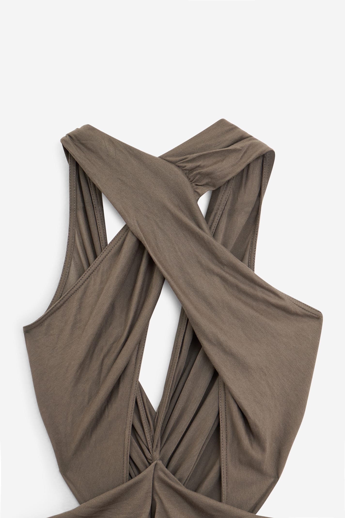 Rick Owens Poppy Gown Dress In Brown