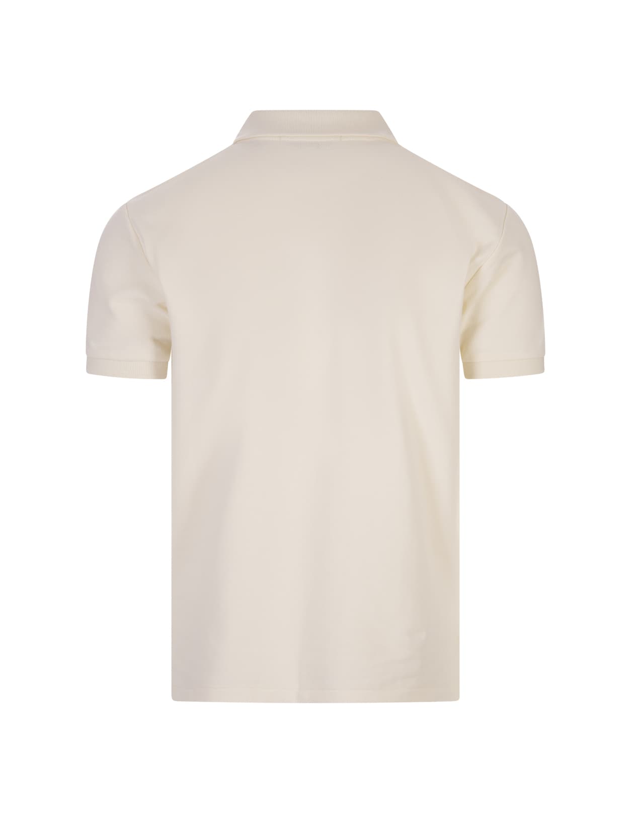 Shop Ralph Lauren Slim-fit Polo Shirt In White Piqué