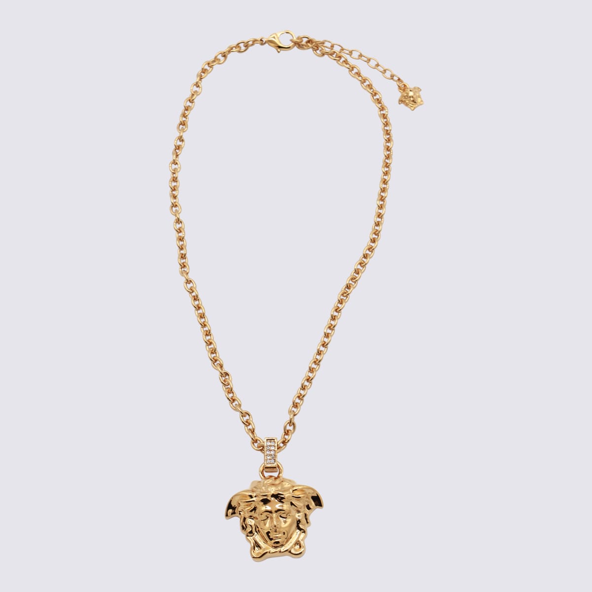 Shop Versace Gold Metal Necklace In Golden