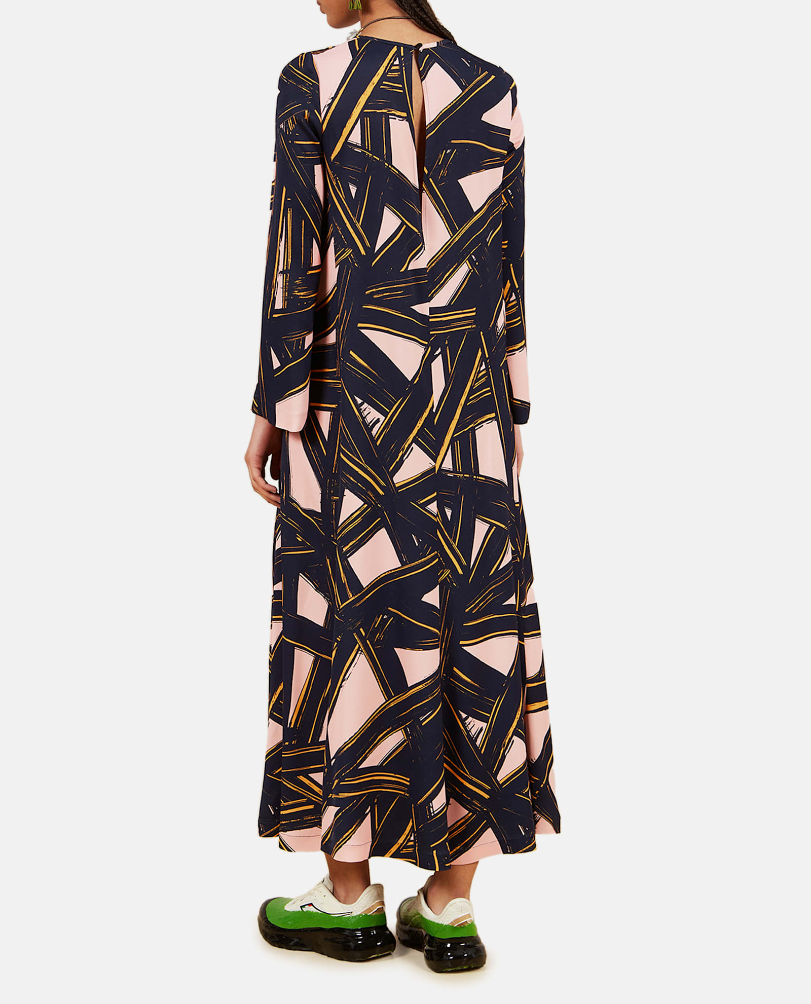 Shop Colville Bell Midi Dress In Multicolour