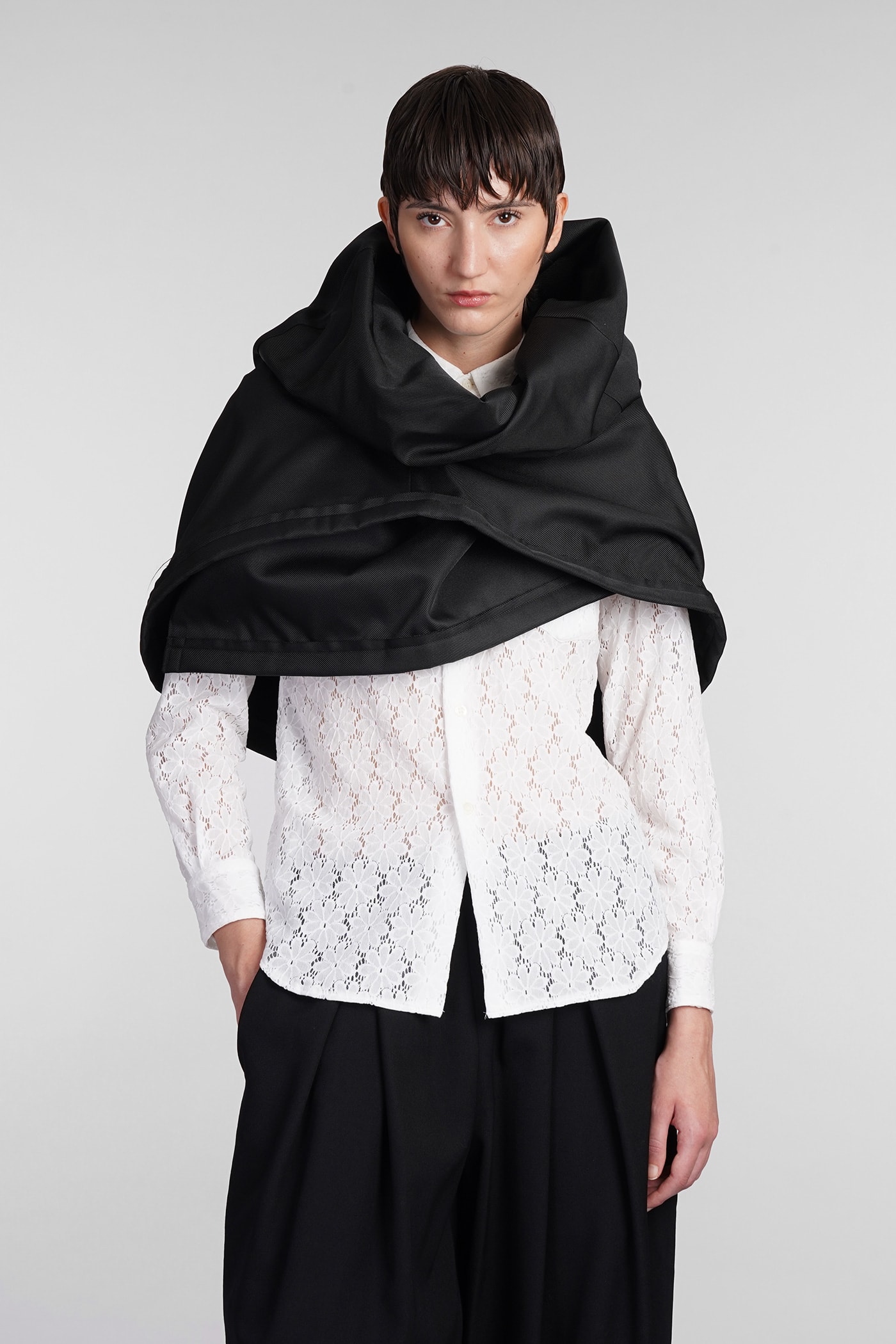 Shop Comme Des Garçons Shrug In Black Polyester