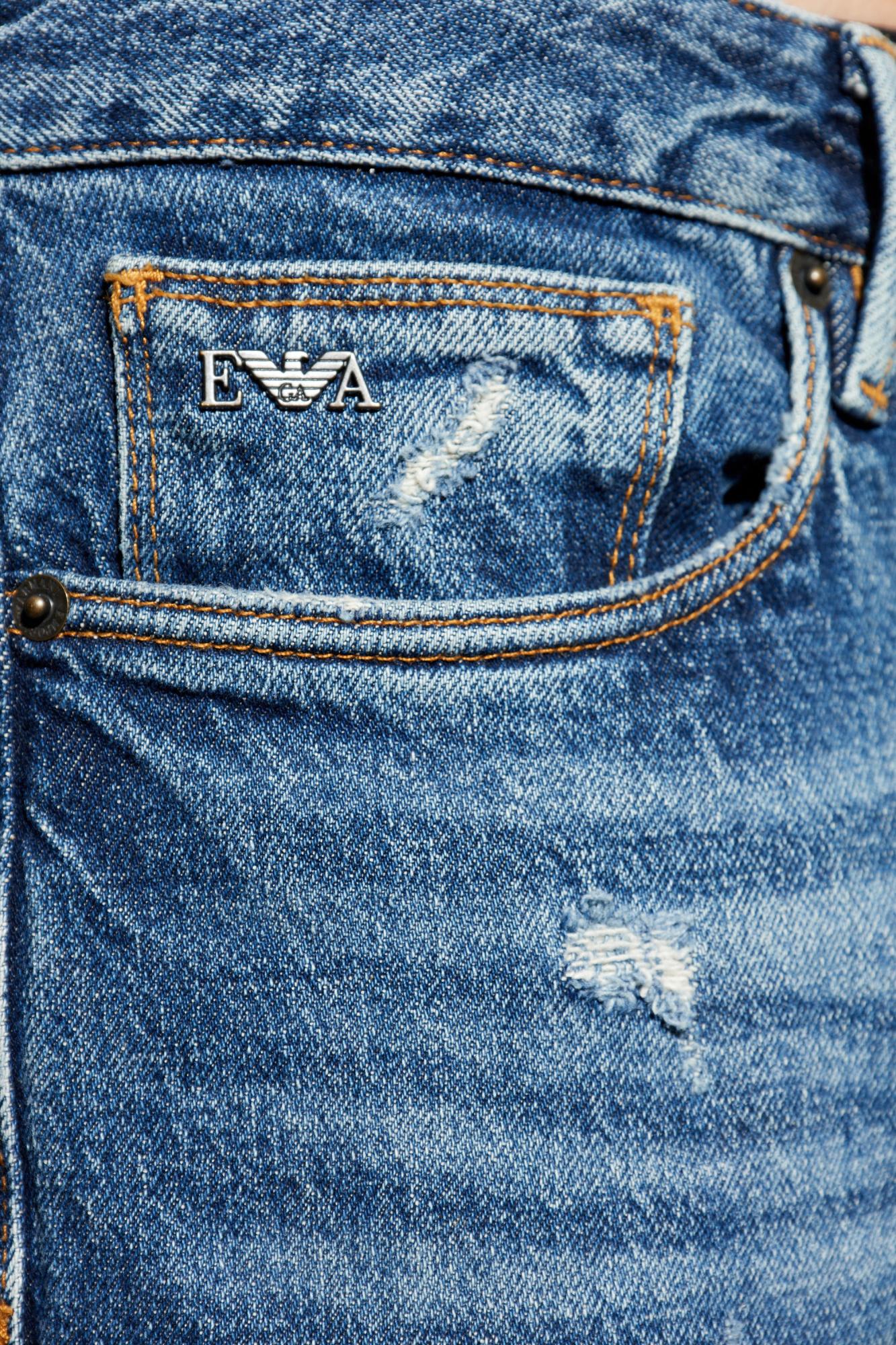 Shop Ps By Paul Smith Ps Paul Smith Jeans With Tapered Legs In Clear Blue