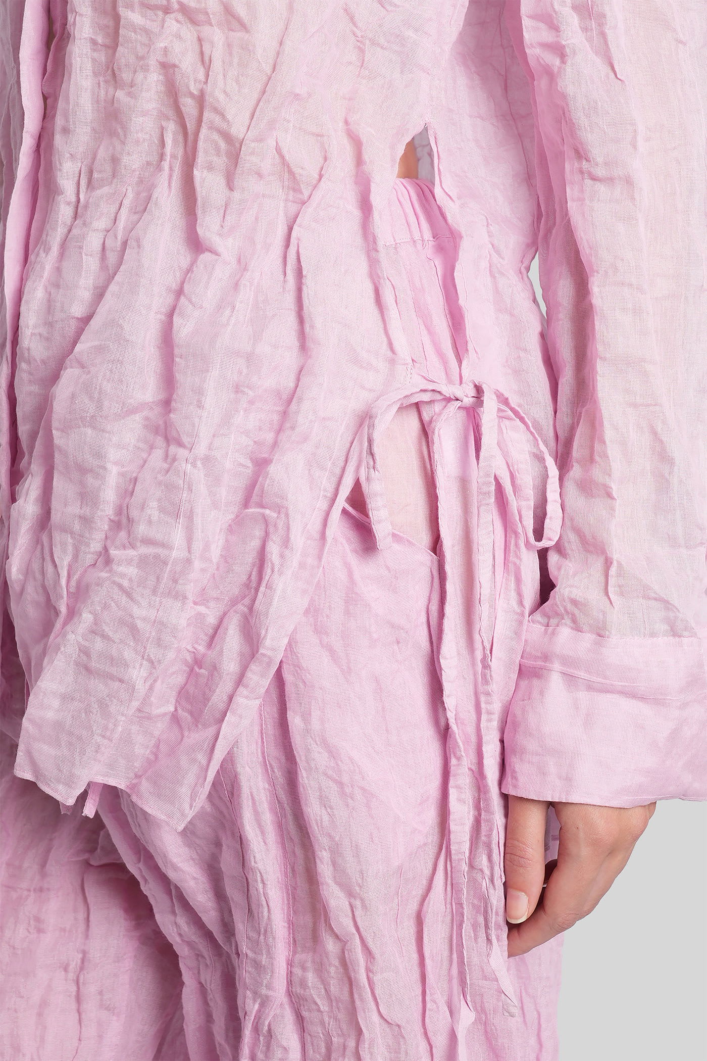 Christopher Esber Shirt In Rose-pink Cotton In Pink
