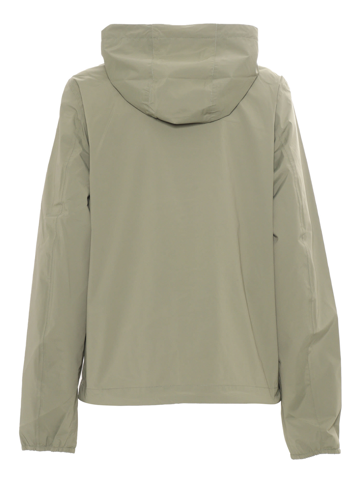 K-way Jack Stretch Nylon Jersey Down Jacket In Green