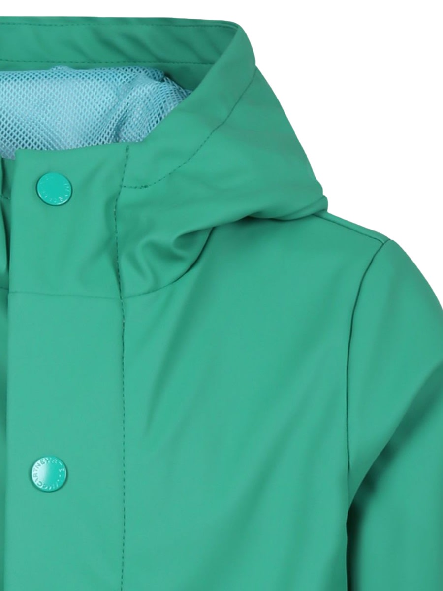 Stella Mccartney Poly Rubber Raincoat In Multicolour