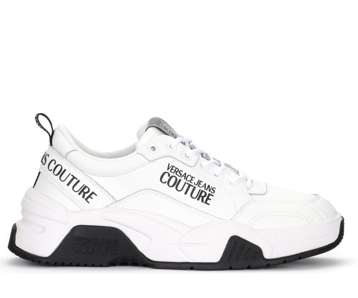 Versace Jeans Couture Stargaze Mens Sneaker In White Leather