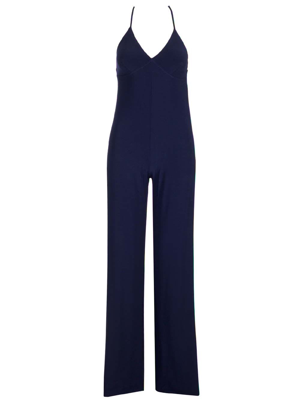 Norma Kamali Slip Wide-leg Jumpsuit