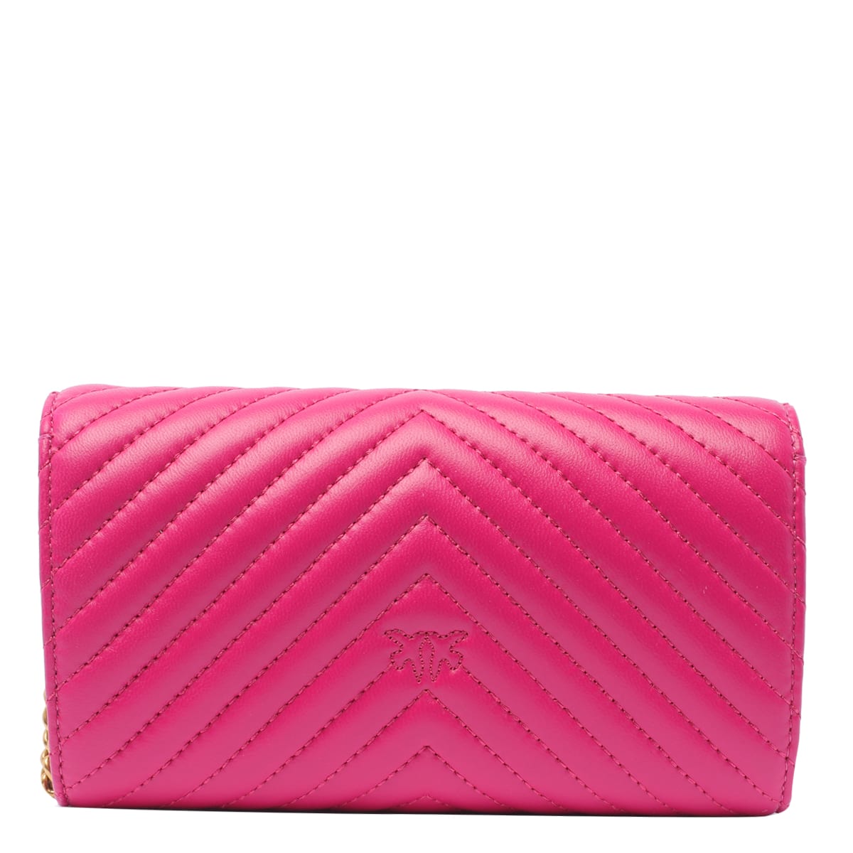 Shop Pinko Love One Wallet Crossbody Bag In Fuchsia