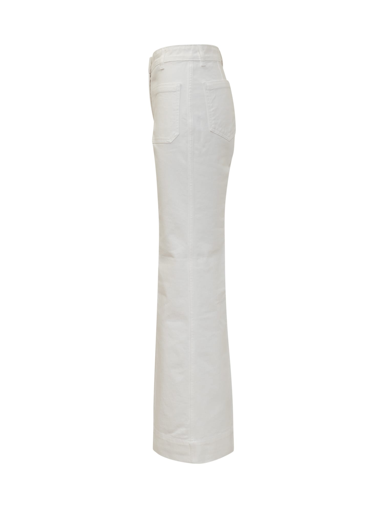 Victoria Beckham Alina Rigid Straight-leg Jeans In Washed White