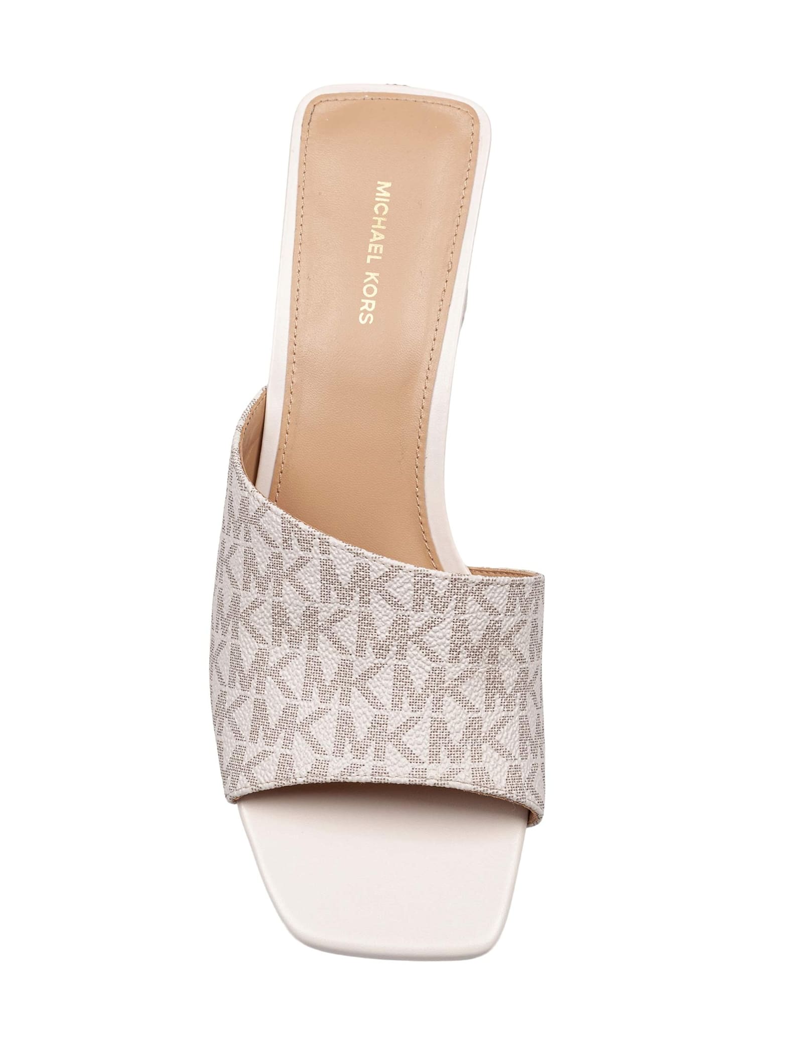 MICHAEL KORS MERRIAM WEDGE CLOG IN CANVAS WITH LOGO PRINT