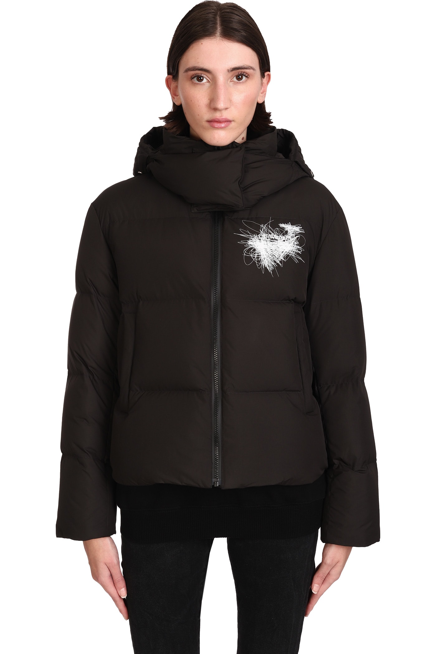 Off-White Puffer In Black Polyester