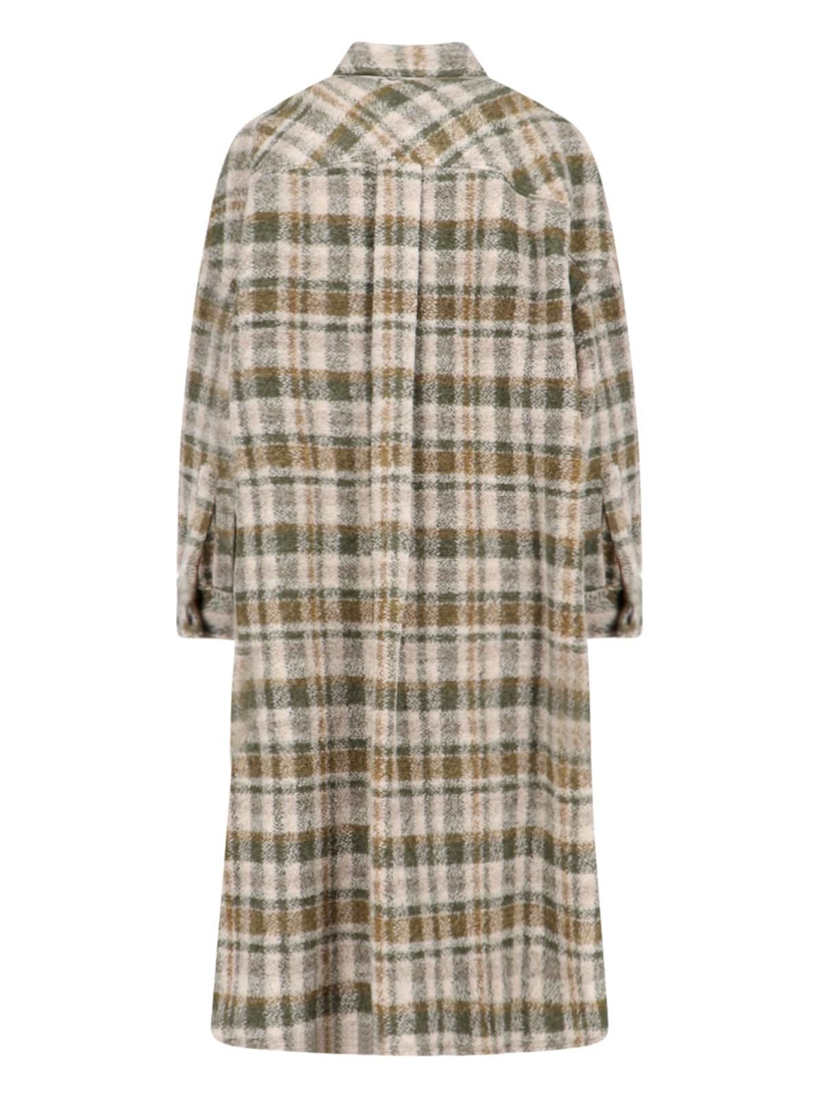 ISABEL MARANT ÉTOILE FONTIZI CHECK MIDI COAT