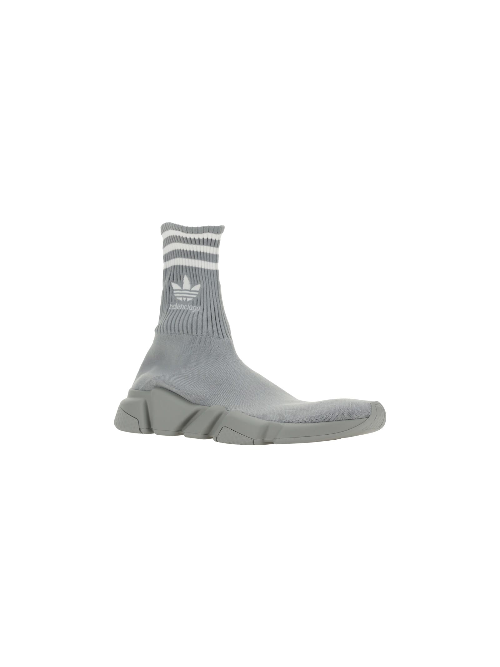 Shop Balenciaga Speed Sneakers X Adidas In Grey