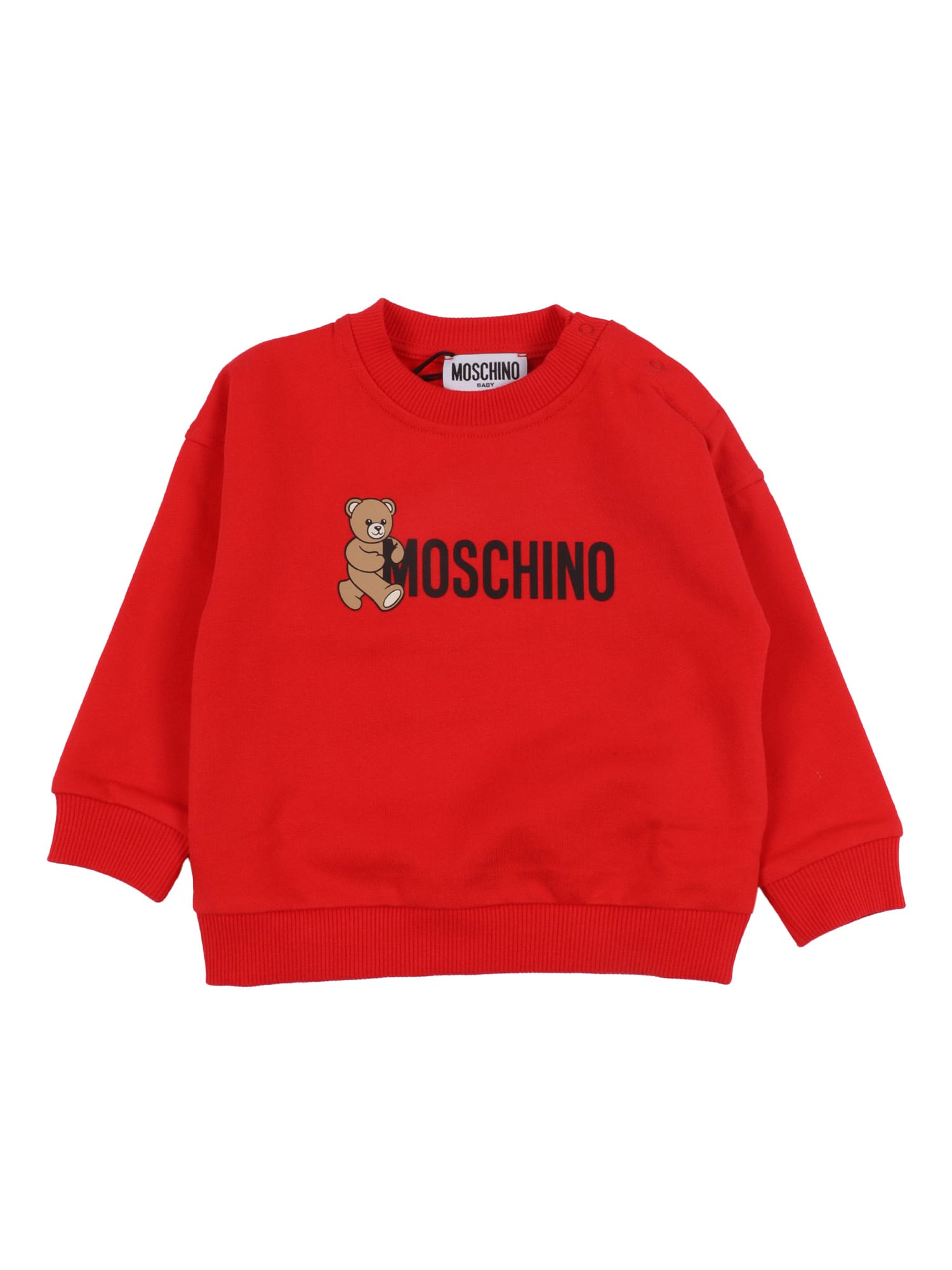 Moschino Crewneck Sweater In Purple