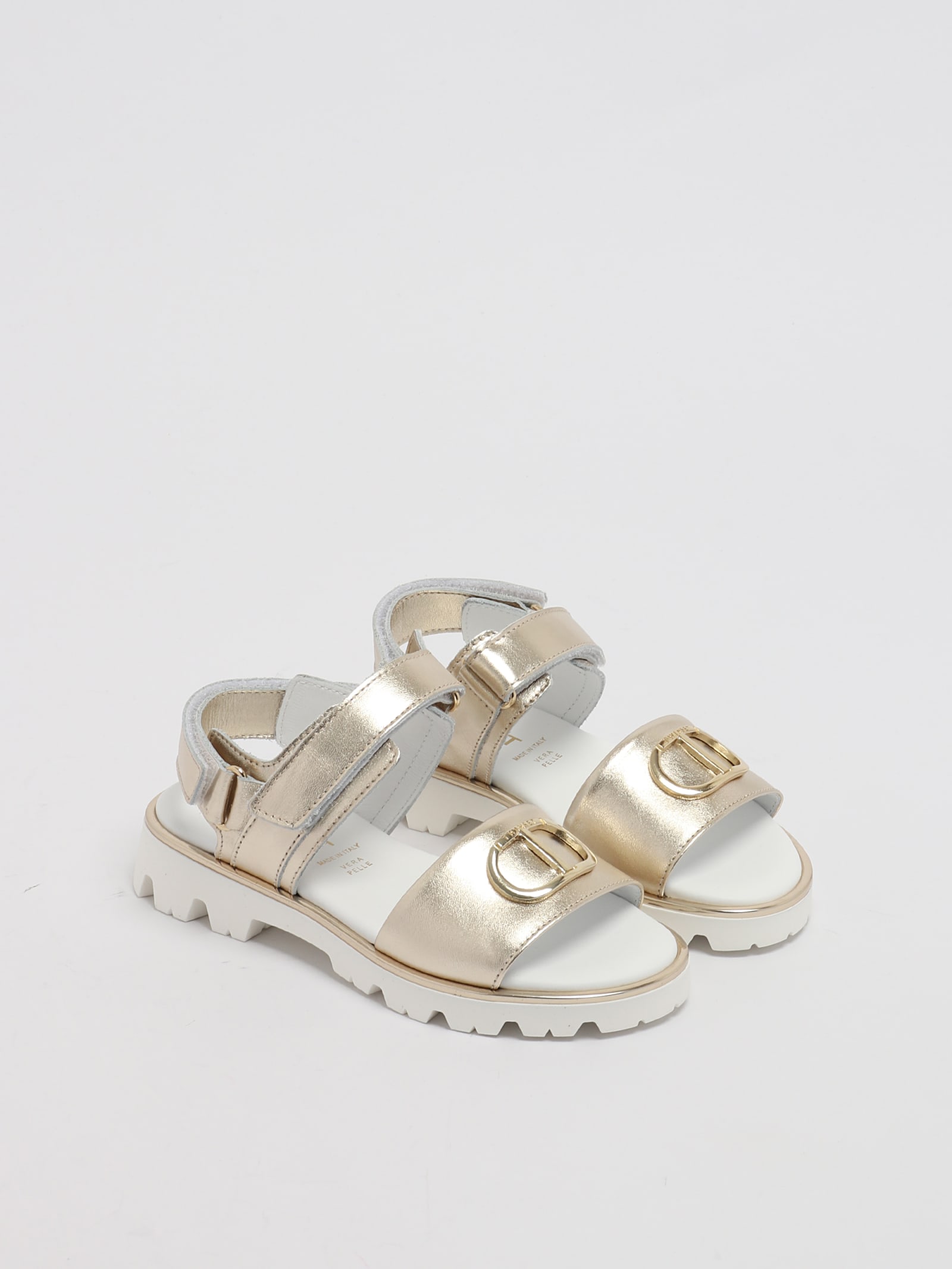 Shop Twinset Sandals Sandal In Platino