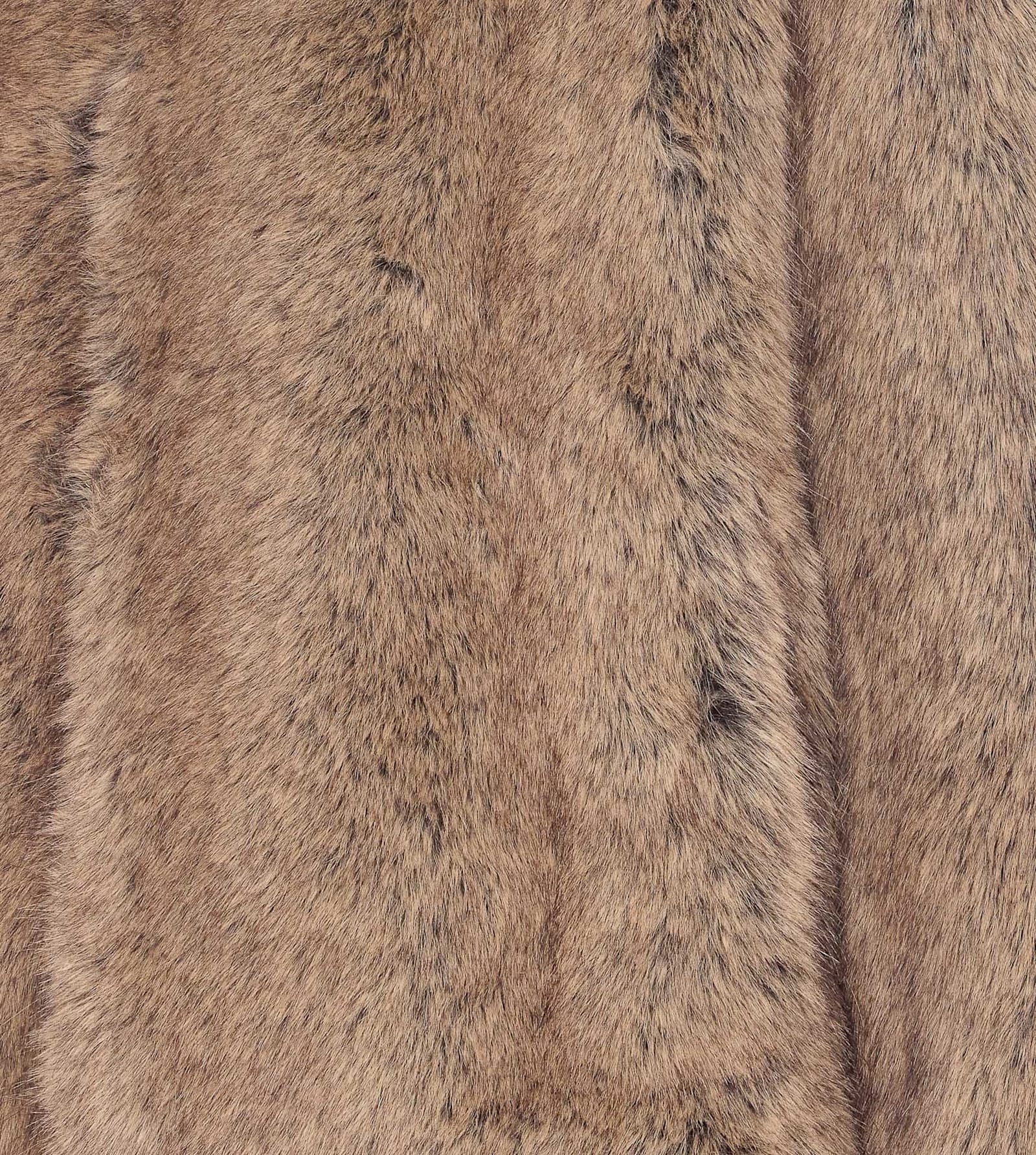 Liu •jo Faux Fur Jacket In Brown