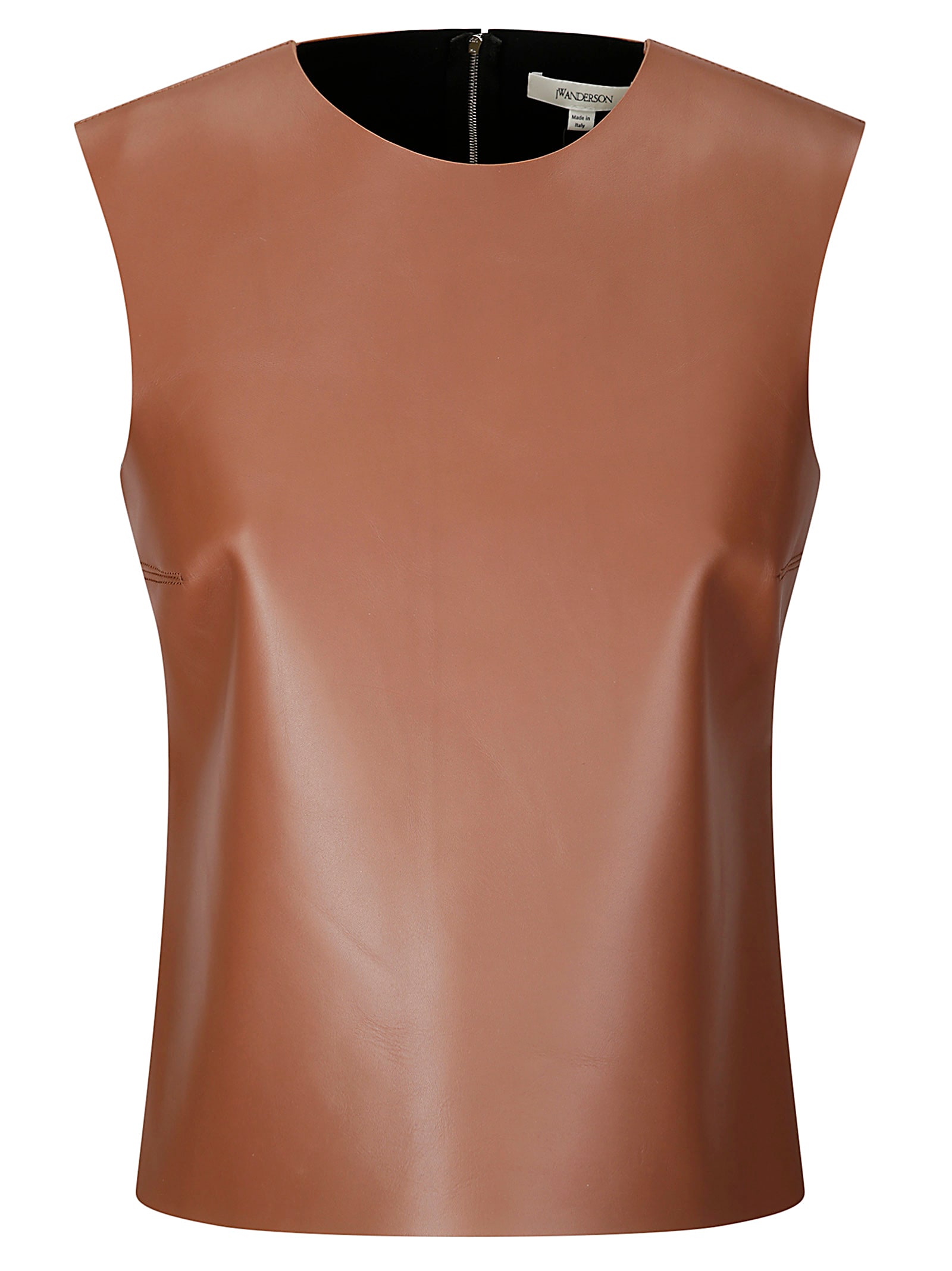 Jw Anderson Leather Tank Top Seam Detailing