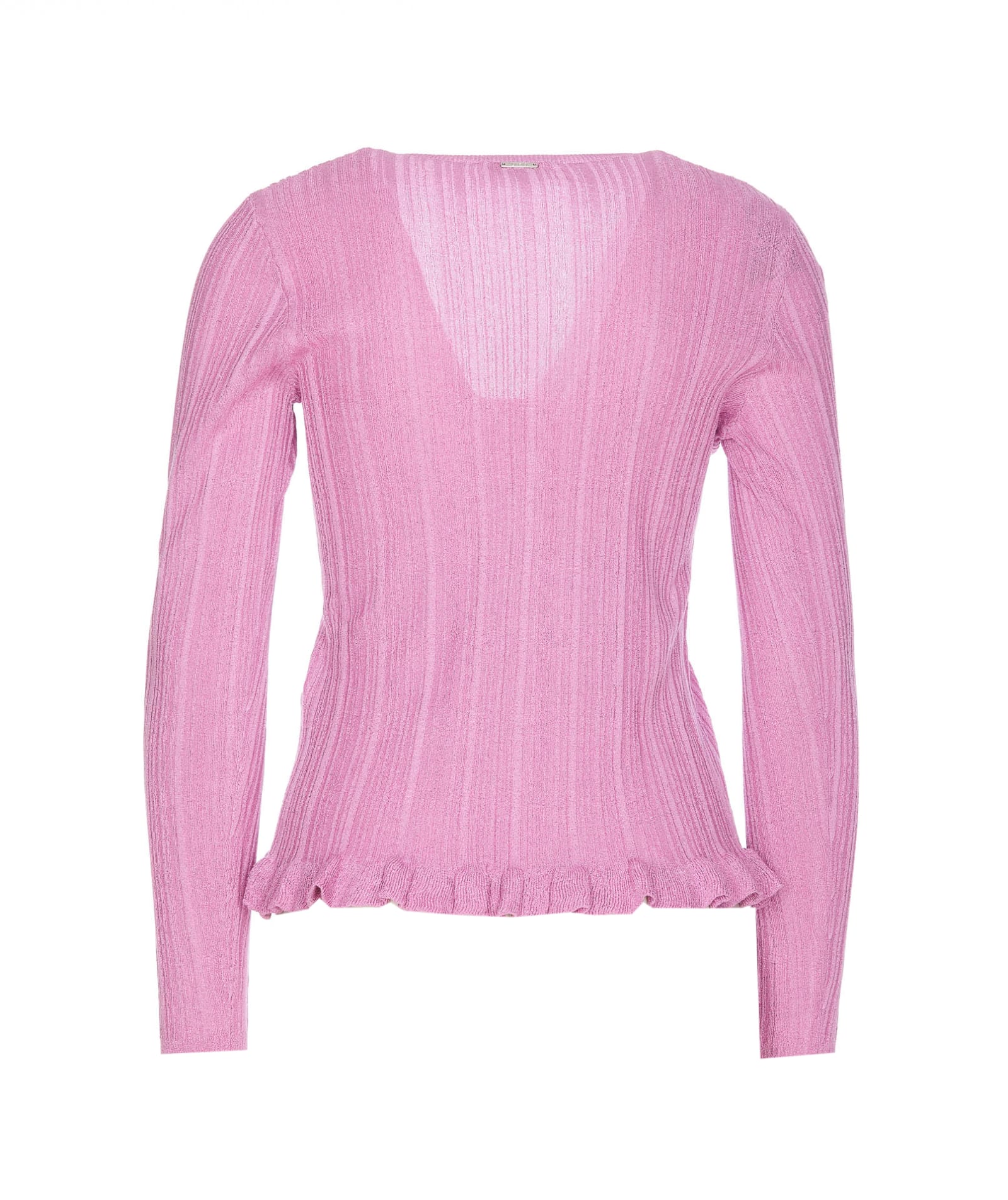 Shop Liu •jo Long Sleeves Top In Pink