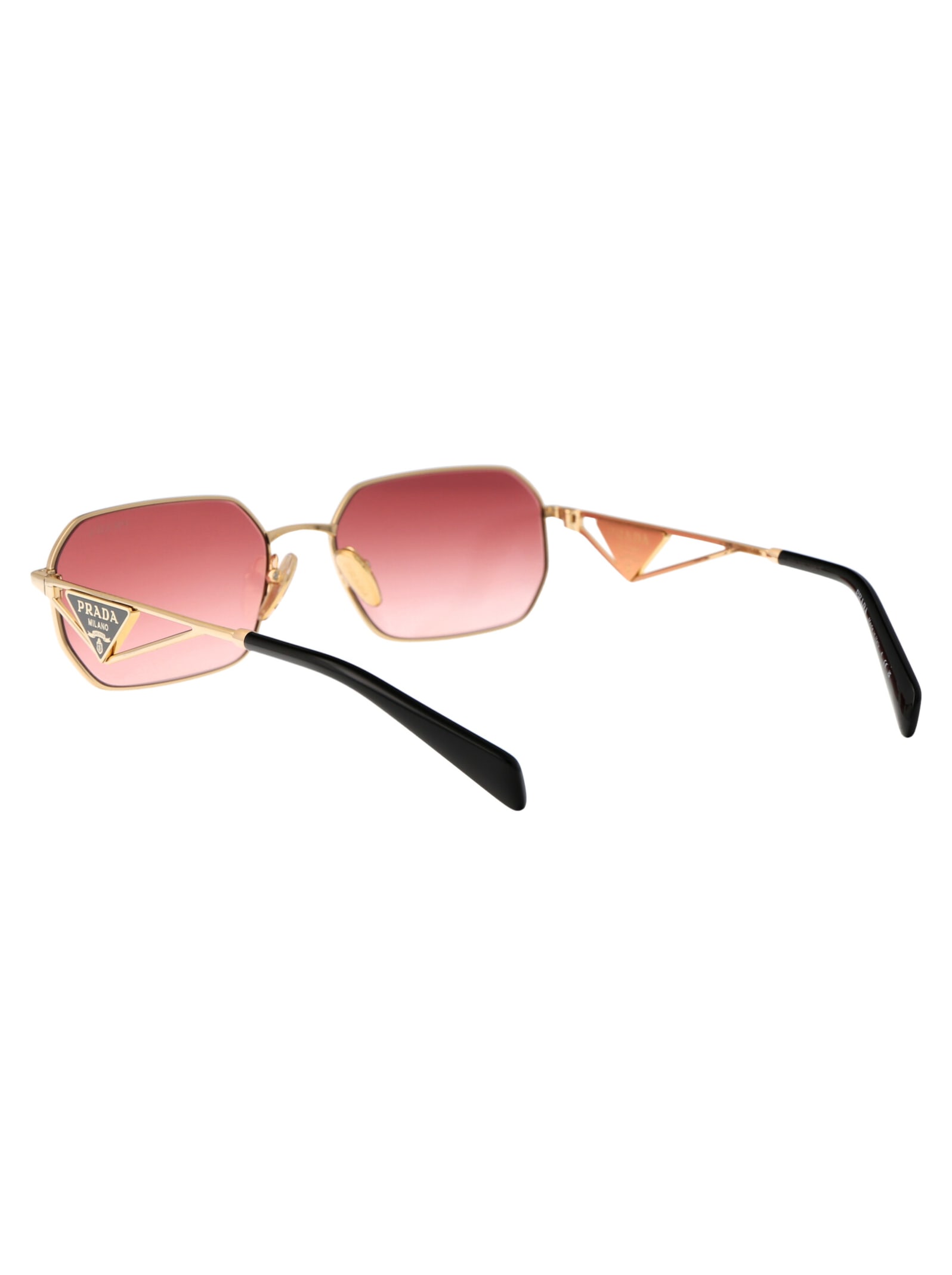 Shop Prada 0pr A51s Sunglasses In 5ak40c Gold