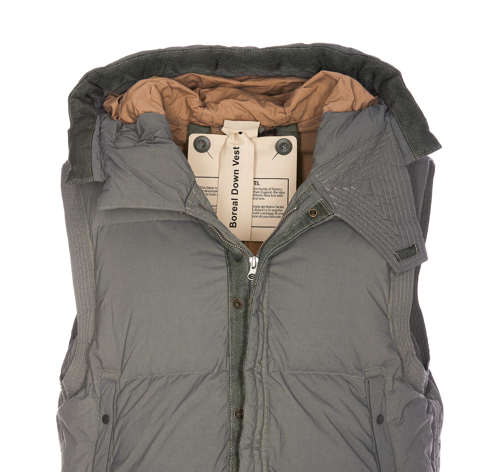 Shop Ten C Boreal Down Vest In Green