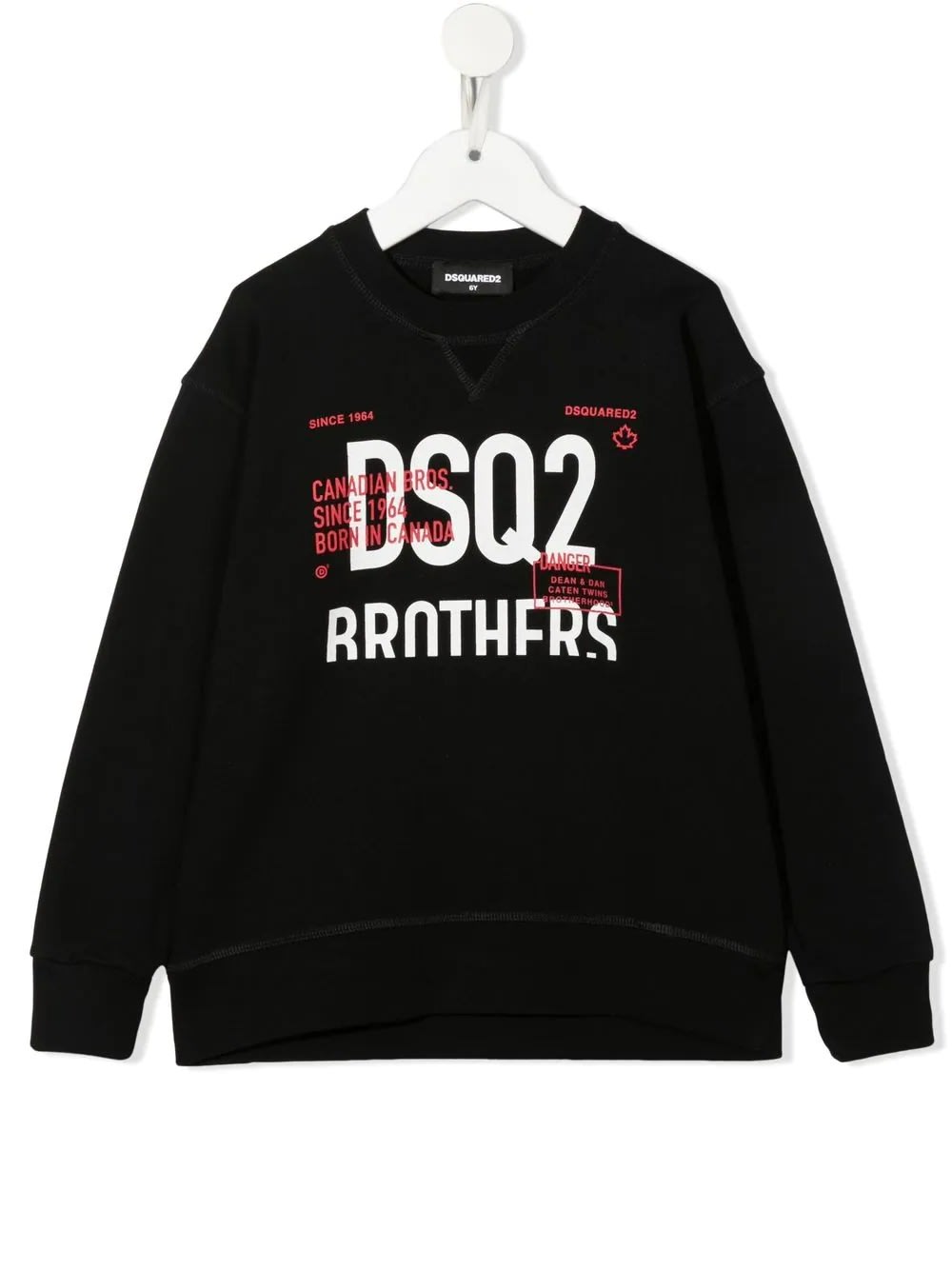 Dsquared2 Kids Black dsq2 Brothers Sweatshirt