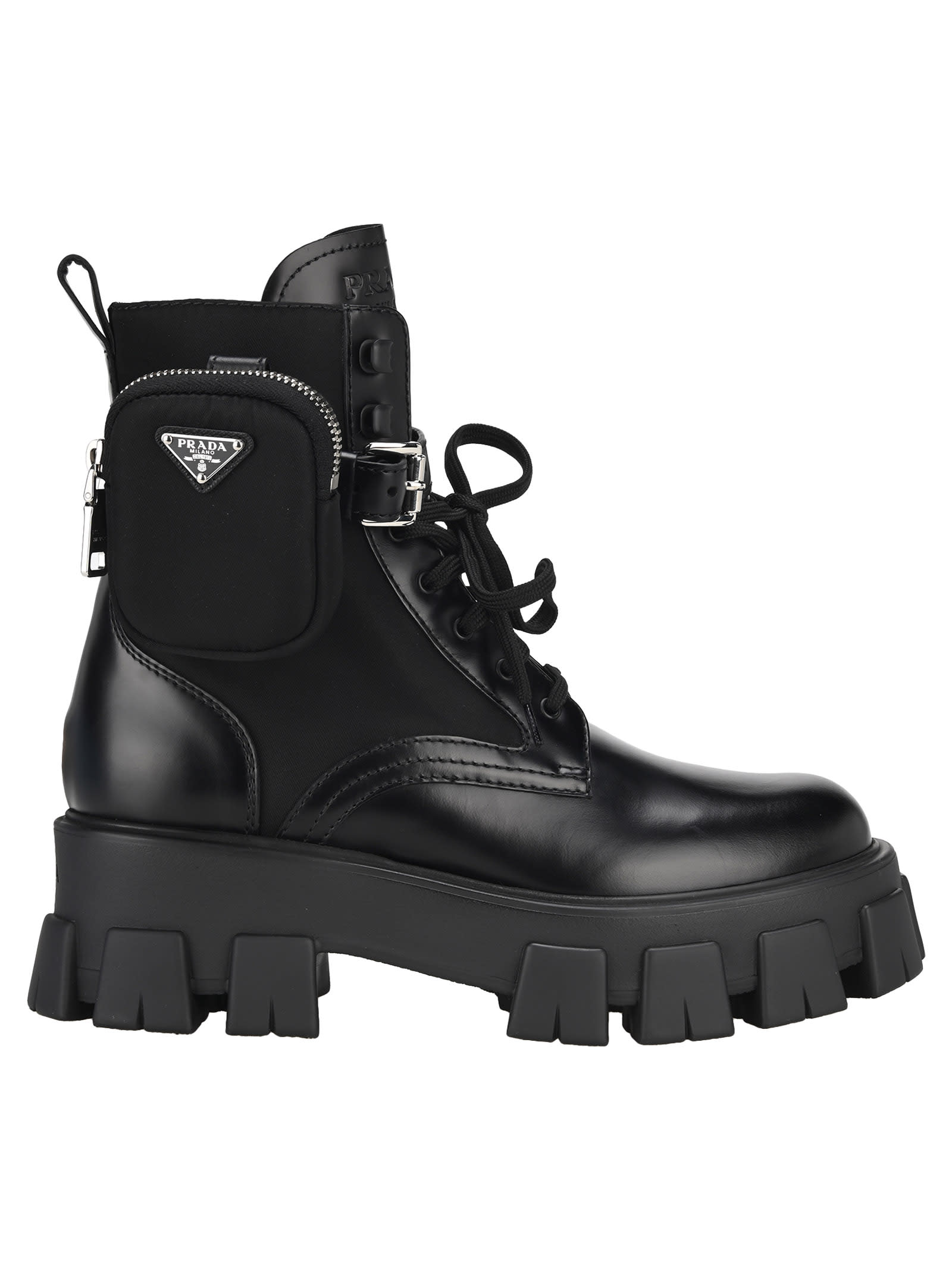 brushed rois leather and nylon boots price